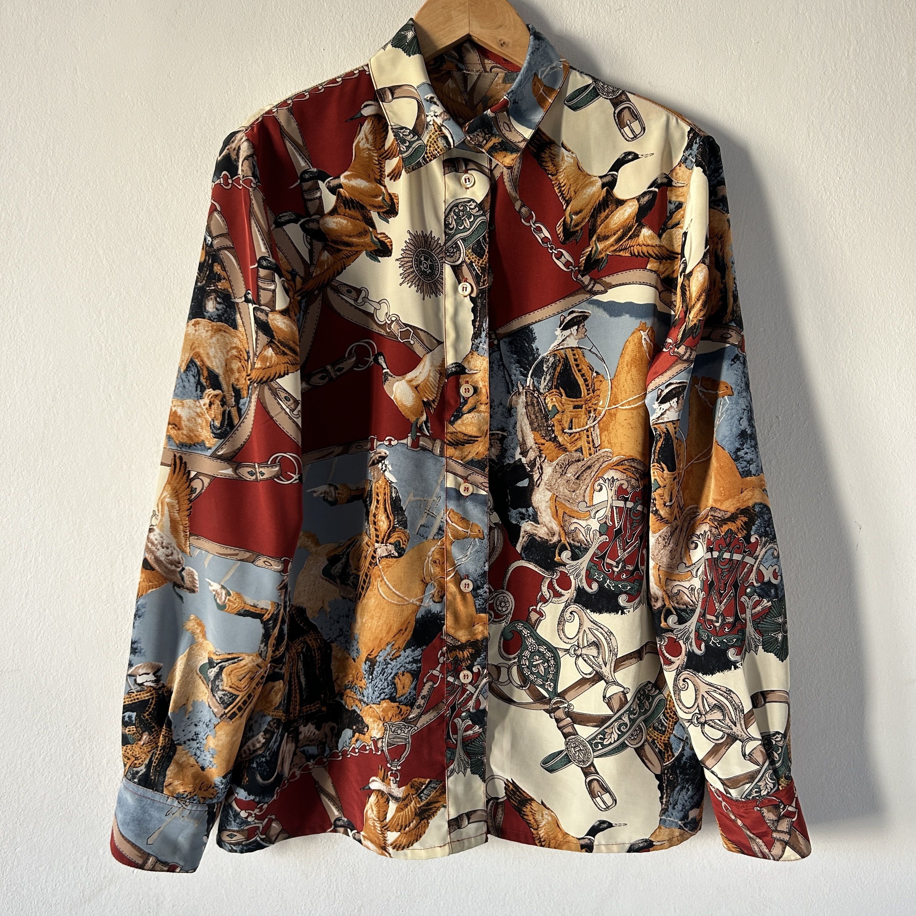Vintage Vintage 90s novelty print blouse Size S / US 4 / IT 40 - 6 Thumbnail