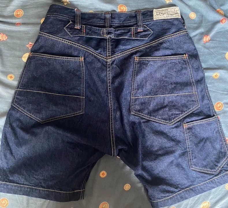 Freewheelers Freewheelers Blue-dyed Paris-buttoned shorts Size US 34 / EU 50 - 2 Thumbnail