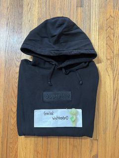 2014 Supreme White Tonal Box Logo Hoodie