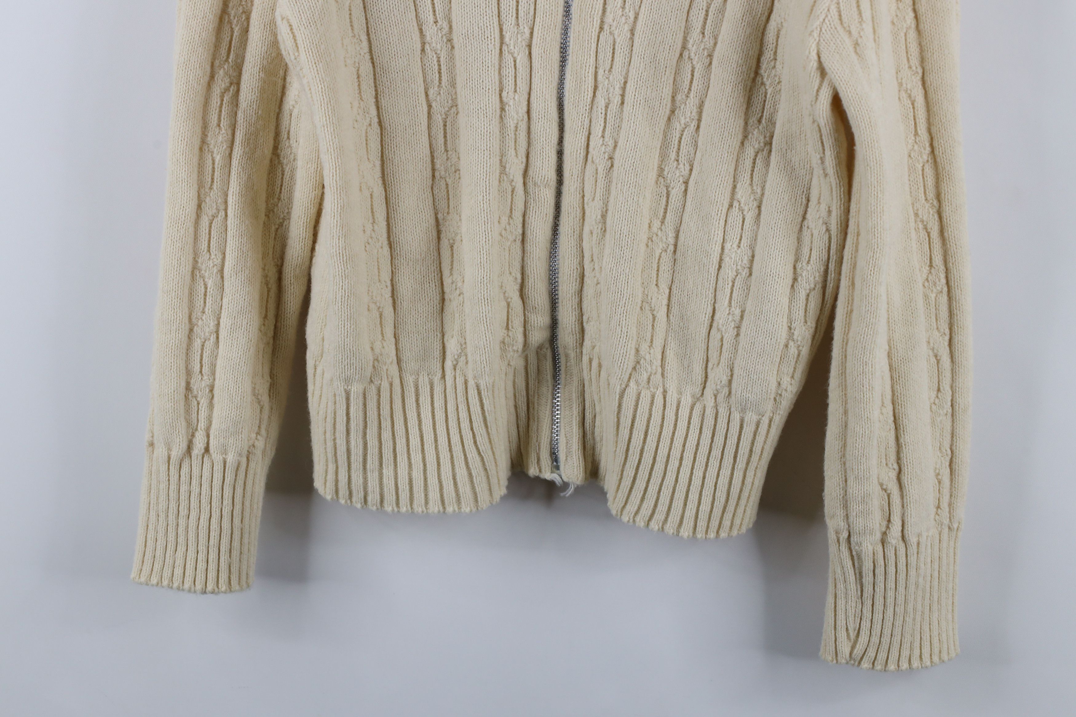 Vintage Vintage 50s 60s Streetwear Knit Zip Cardigan Sweater USA Size S / US 4 / IT 40 - 3 Thumbnail