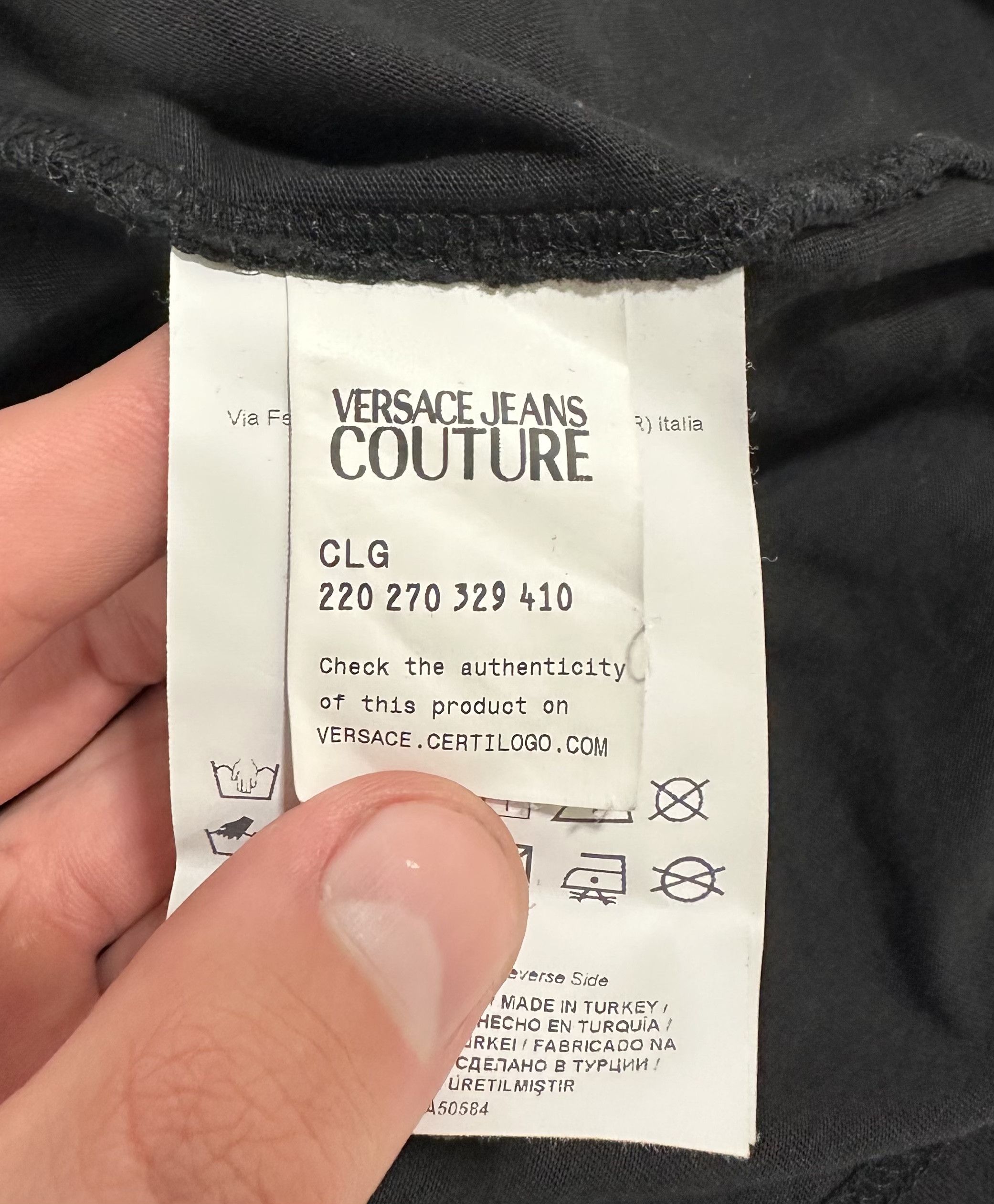 Versace Jeans Couture Versace Jeans Couture T-Shirt V-Logo Crewneck Size US L / EU 52-54 / 3 - 4 Thumbnail