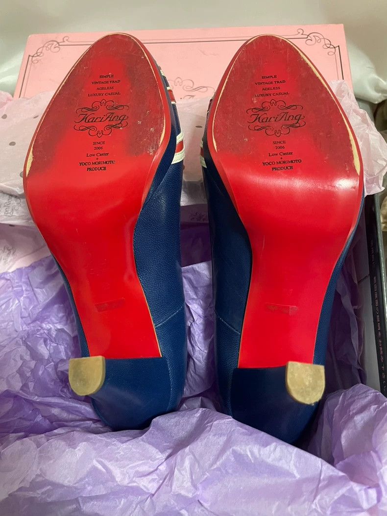 Vivienne Westwood Vivienne Westwood Union Jack Patchwork Cowhide High Heels Size US 5.5 / IT 35.5 - 7 Thumbnail
