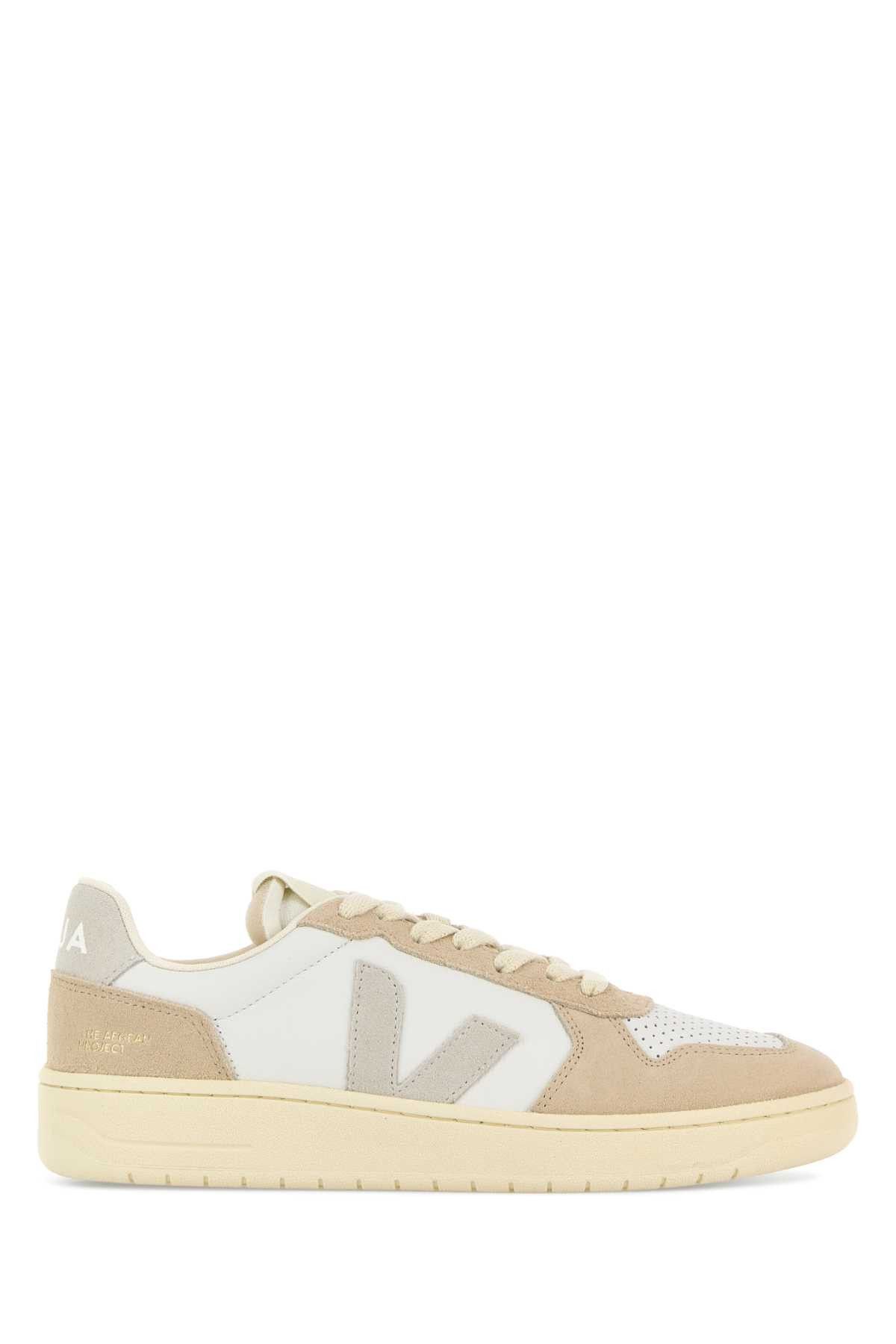 Veja Two-Tone Leather And Suede V-82 Sneakers Size US 10 / IT 40 - 1 Thumbnail