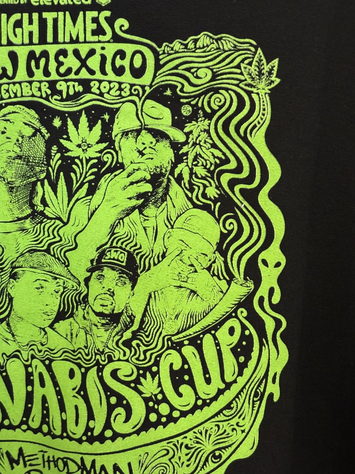 Gildan 2023 High Times Cannabis Cup Black / Green Hoodie - Sz: M Size US M / EU 48-50 / 2 - 4 Thumbnail