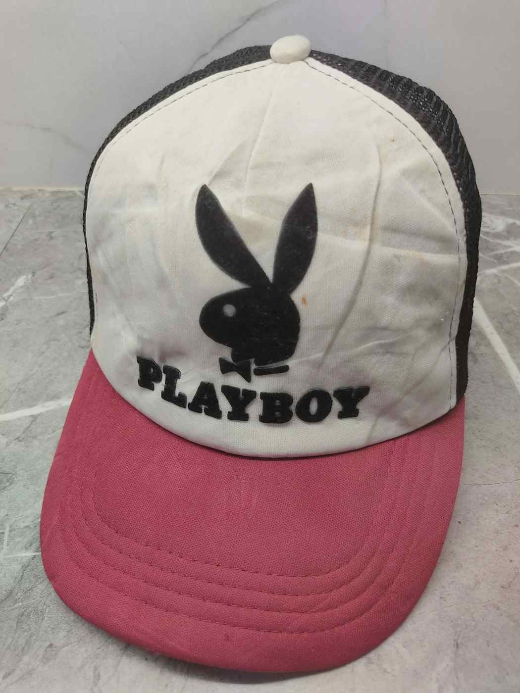 image of Vintage Playboy Trucker Hat Cap in Mix, Men's