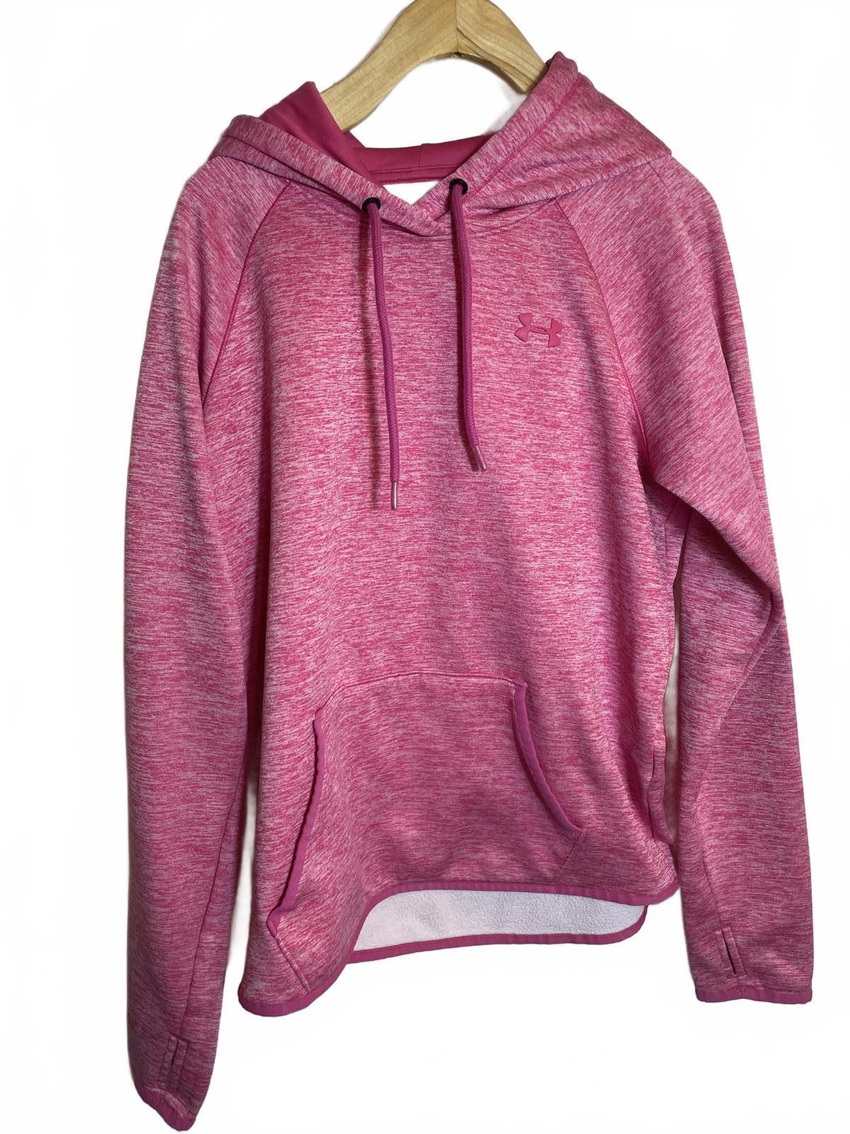 Under Armour Under Armour Hoodie Sweatshirt Women's Medium Pink ColdGear Size ONE SIZE - 7 Thumbnail