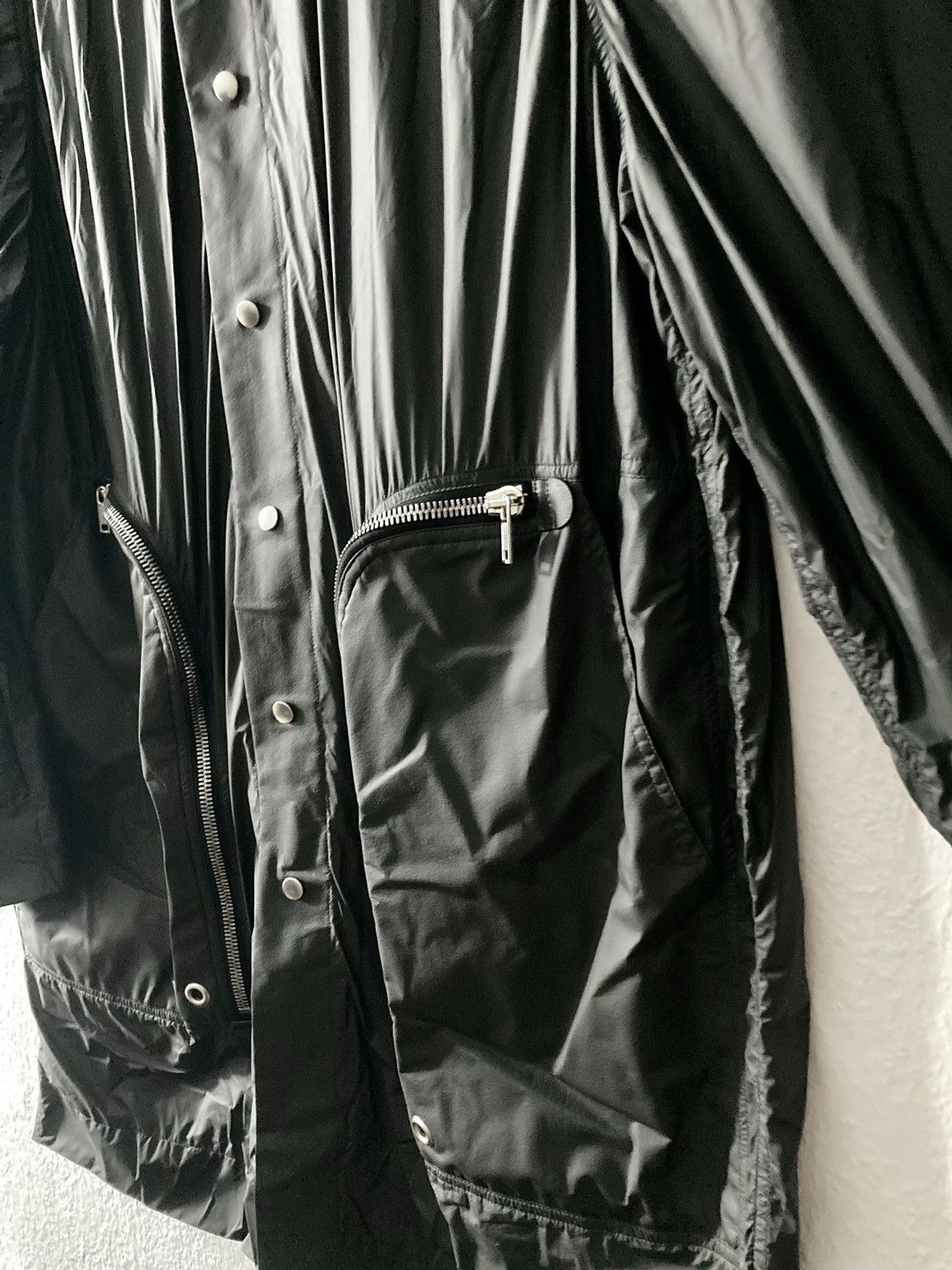 Rick Owens S/S 20 "TECUATL" Calf Leather Pocket Raincoat Rick Owens Size US M / EU 48-50 / 2 - 4 Thumbnail