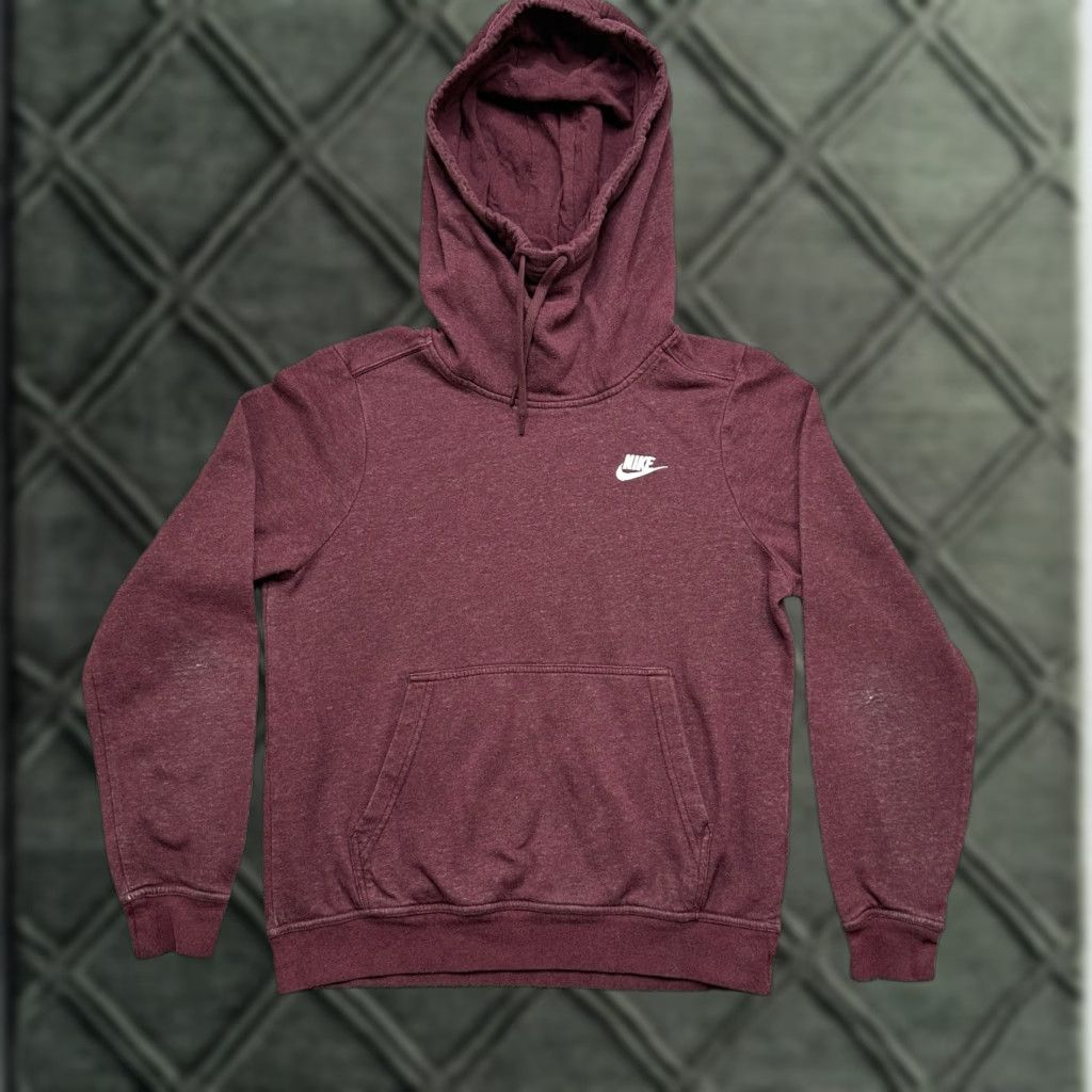 Nike Nike Sweater Mens S Hoodie Pullover Red Wool? Cotton Fleece Swoosh Casual Size US S / EU 44-46 / 1 - 1 Thumbnail