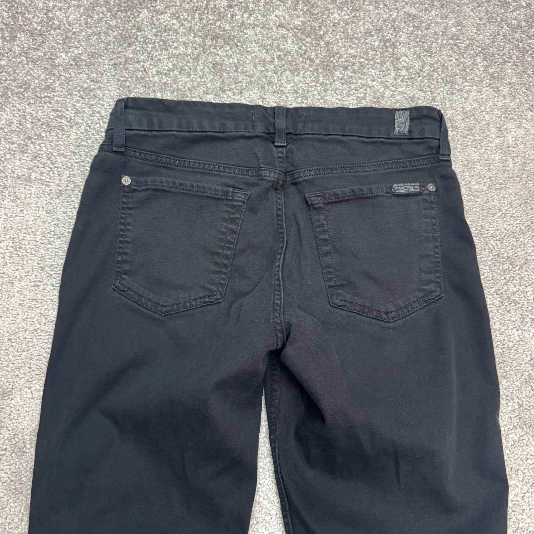 7 For All Mankind 7 For All Mankind Jeans Women 7 For All Mankind B(Air) Ankle Skinny Denim Black 27 High Rise Slim City Streetwear Pockets 5-Pocket Design Size 30" / US 8 / IT 44 - 4 Thumbnail