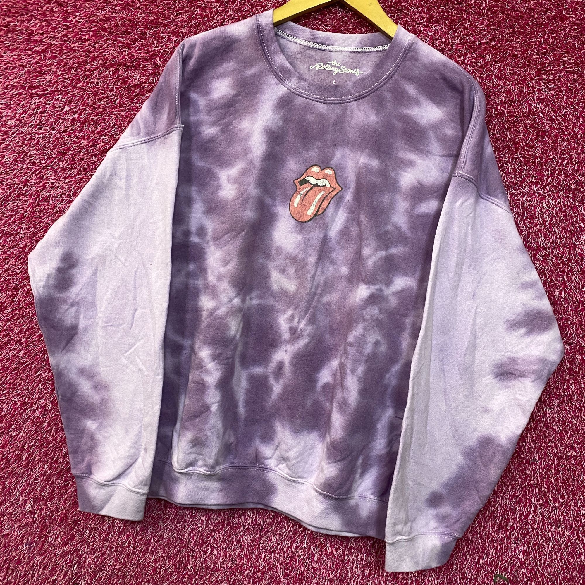 The Rolling Stones The Rolling Stones Hot Lips Tie-Dye Crewneck Sweatshirt Larg Size US L / EU 52-54 / 3 - 3 Thumbnail