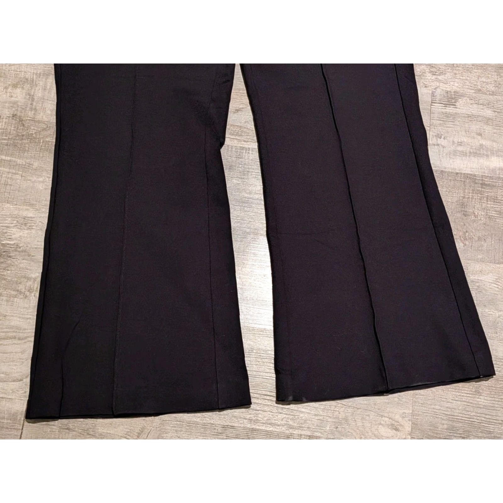 Anthropologie NWT Anthropologie Pants Women’s 24 Plus Black Essential Trousers Bootcut Flare Size 42" / US 20 - 2 Thumbnail