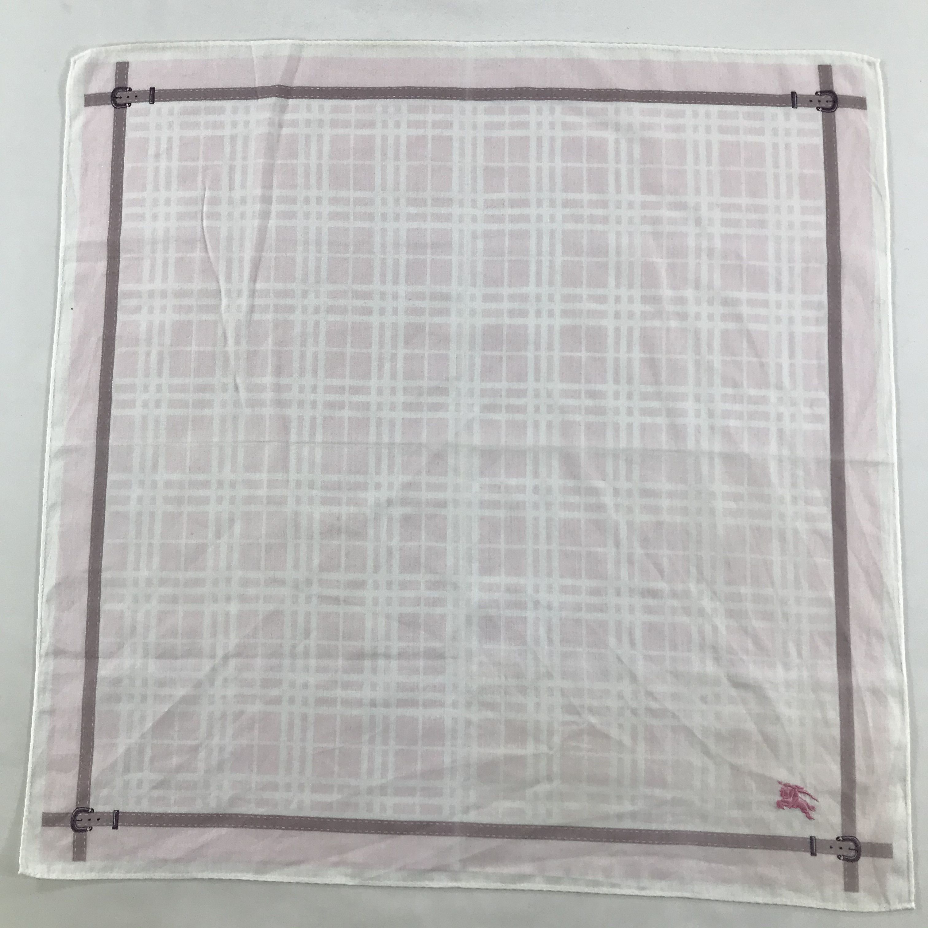 Burberry × Vintage Burberry Bandana / Handkerchief / Neckerchief - S1708 Size ONE SIZE - 1 Thumbnail