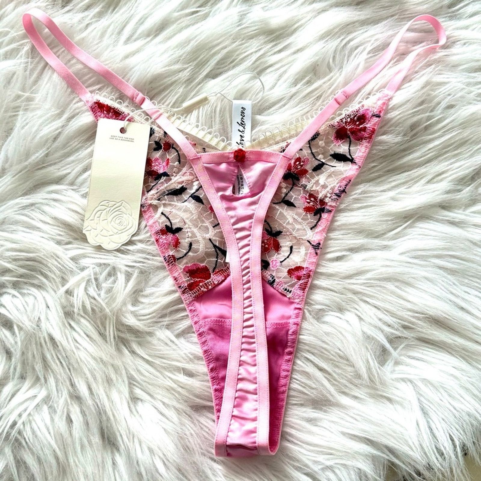 For Love & Lemons NWT!! For Love and Lemons Panty, Size XL, Floral Size ONE SIZE - 5 Thumbnail