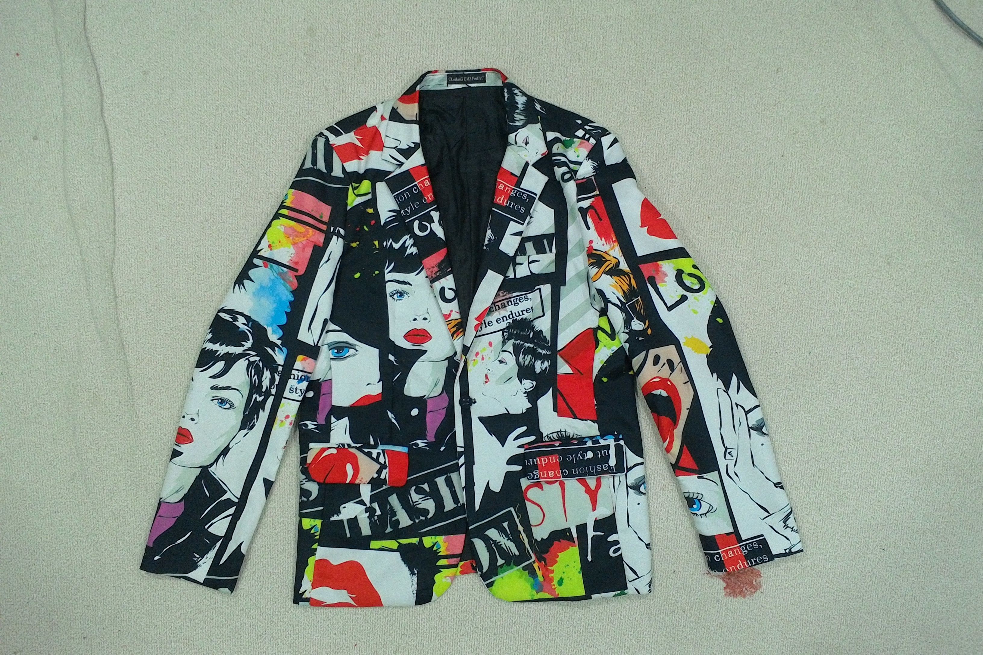 Japanese Brand Over print Blazer jacket Size US M / EU 48-50 / 2 - 4 Thumbnail