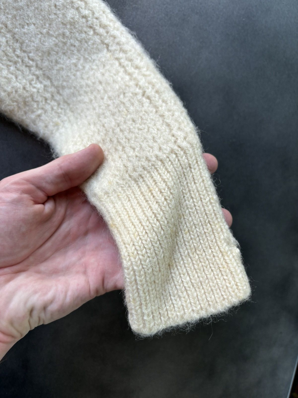 Marks & Spencer × Vintage 1960s Wool Sweater Vintage St. Michaels Fisherman CableKnit Size US XS / EU 42 / 0 - 10 Thumbnail