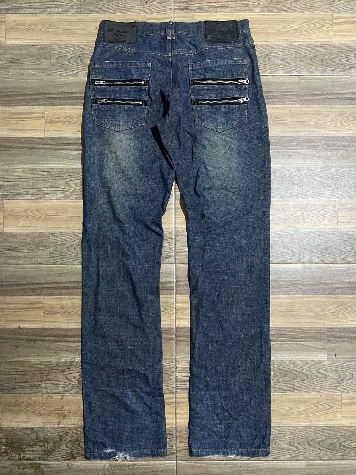 Japanese Brand × Vintage VINTAGE IN THE ATTIC DOUBLE ZIPPER POCKET JEANS Size US 30 / EU 46 - 6 Thumbnail