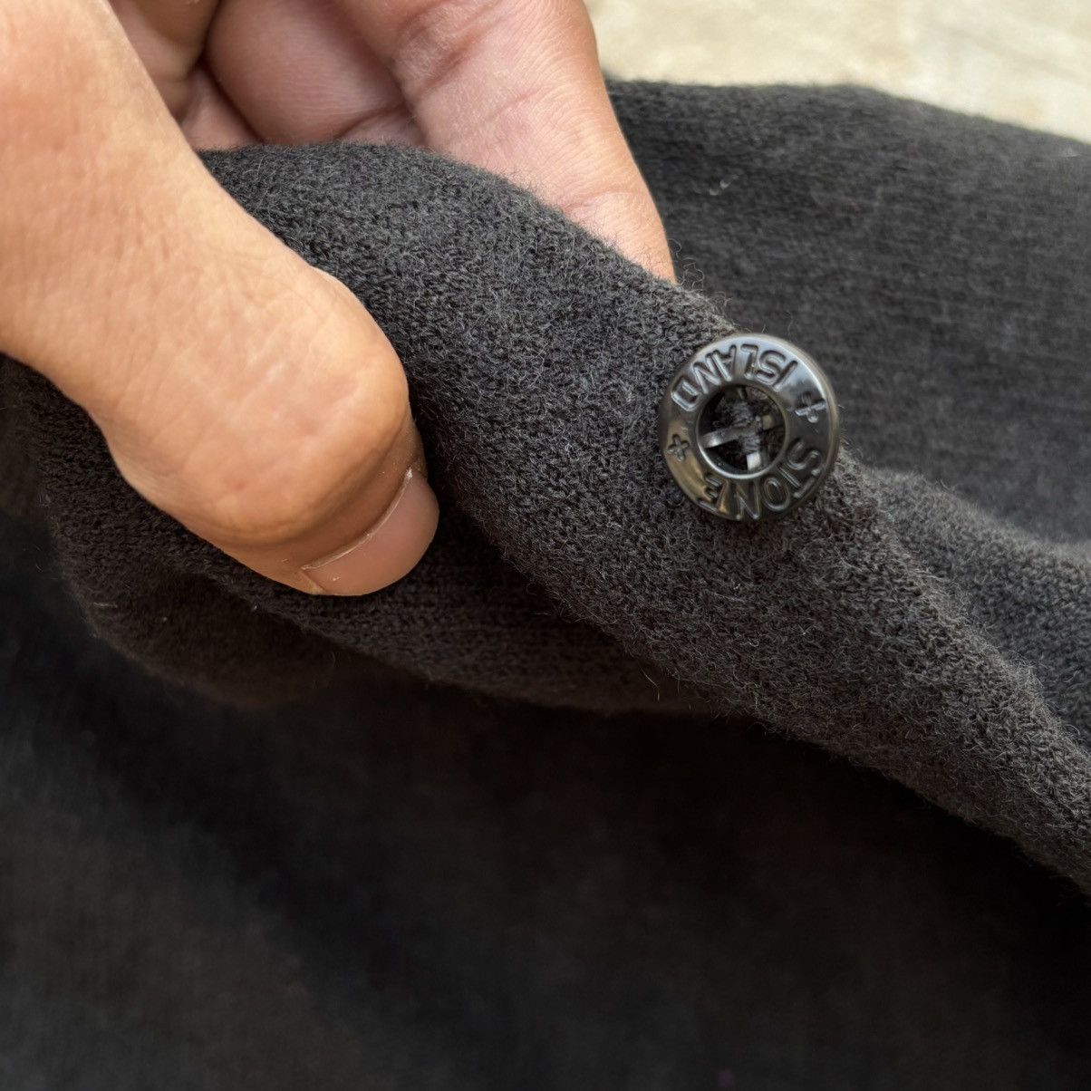Vintage Crazy Vintage 90s Stone Island Knitwear Sweater Size US L / EU 52-54 / 3 - 5 Thumbnail