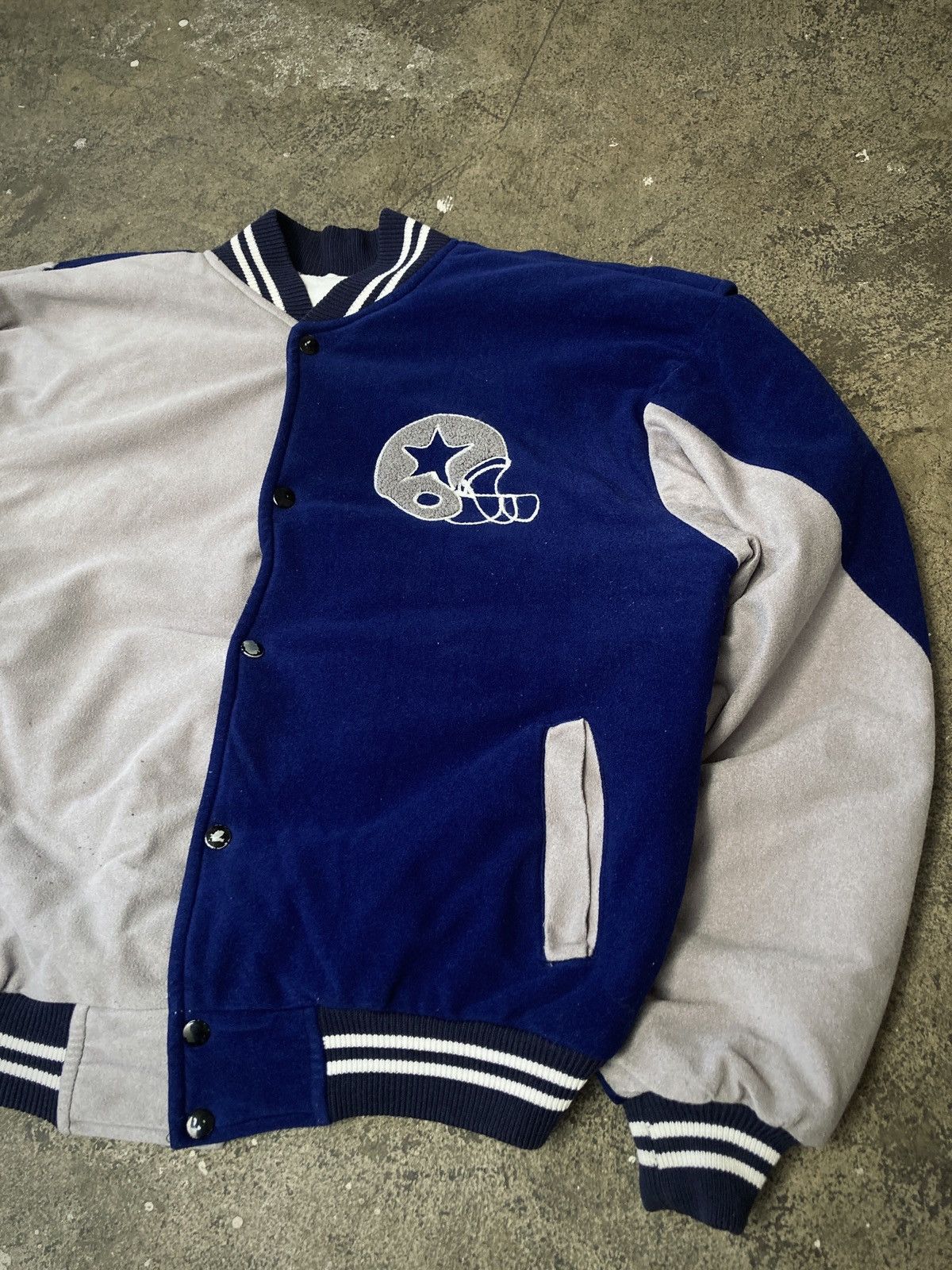 NFL × Vintage Vintage 90s Dallas Cowboys Bomber Jacket Size US L / EU 52-54 / 3 - 3 Thumbnail