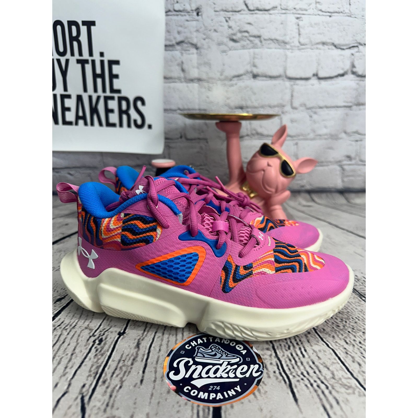 Under Armour Under Armour HOVR Havoc 5 Glow Basketball Shoes Womens 8 Size US 8 / IT 38 - 5 Thumbnail