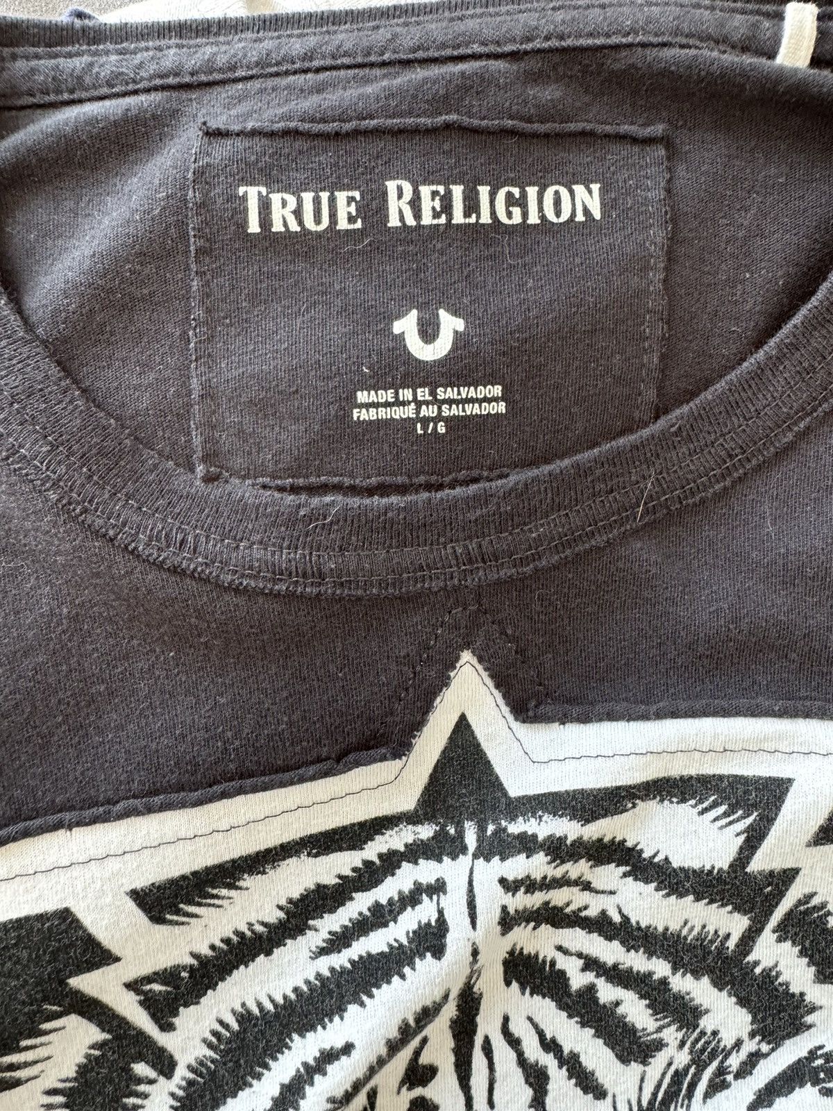 True Religion × Vintage Vintage Stitched True Religion Tiger Tee Size US L / EU 52-54 / 3 - 5 Thumbnail