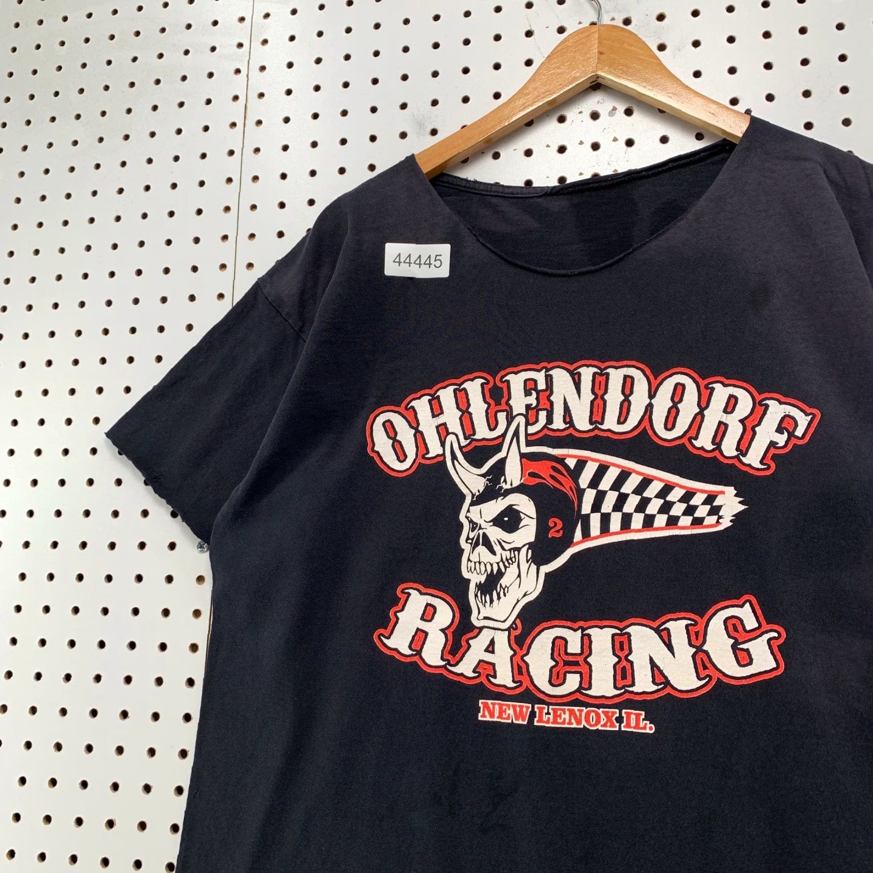 Gildan VINTAGE Gildan T-Shirt Men L Black Ohlendorf Racing Skull Shirt Motorcycle Biker Drive It Like Stole Size US L / EU 52-54 / 3 - 7 Thumbnail