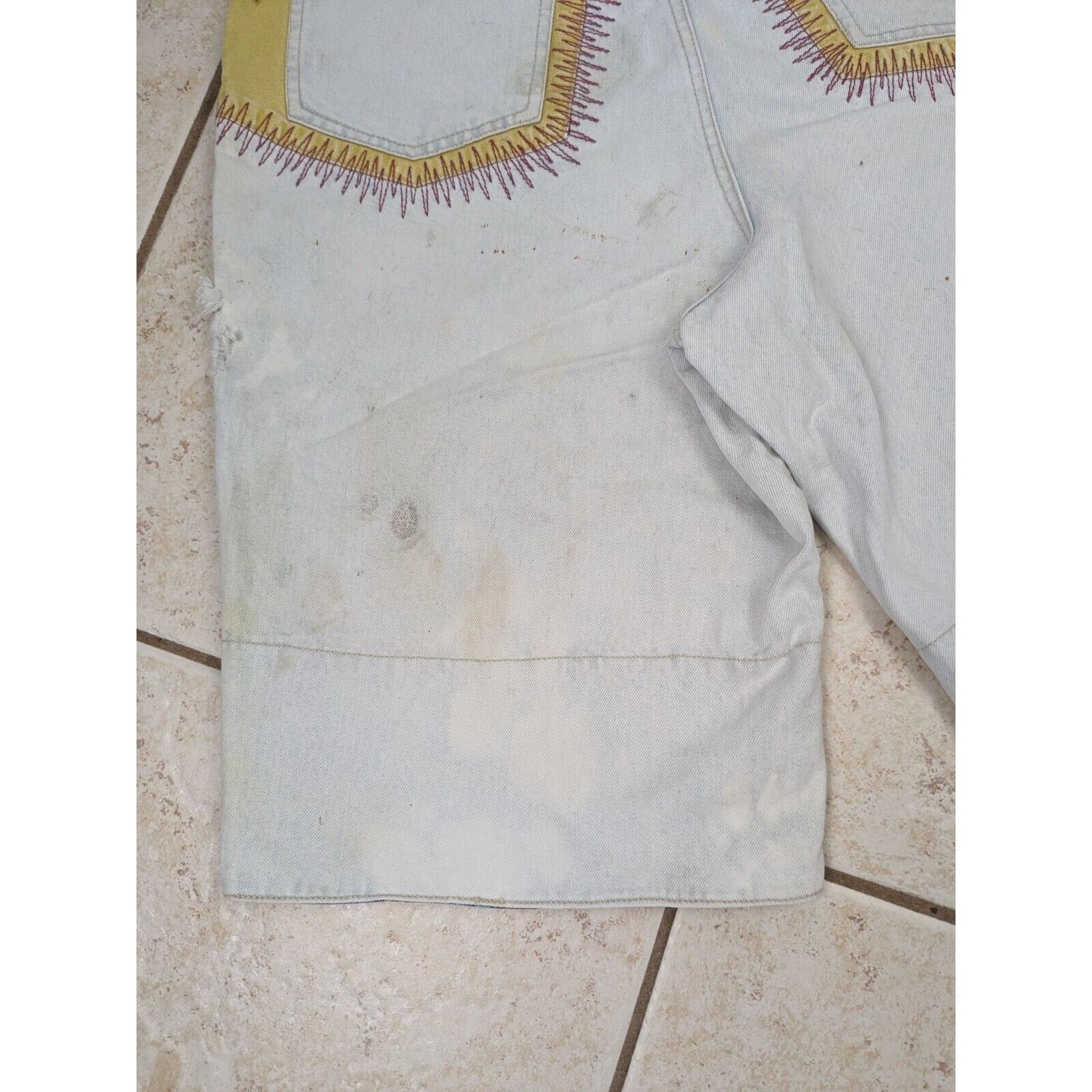 Other Vtg Major Damage 1990's Baggy Denim Shorts Jorts 36x12 Size US 36 / EU 52 - 14 Thumbnail