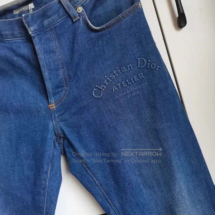 Dior christian dior women's embossed jeans. Size US 28 / EU 44 - 4 Thumbnail
