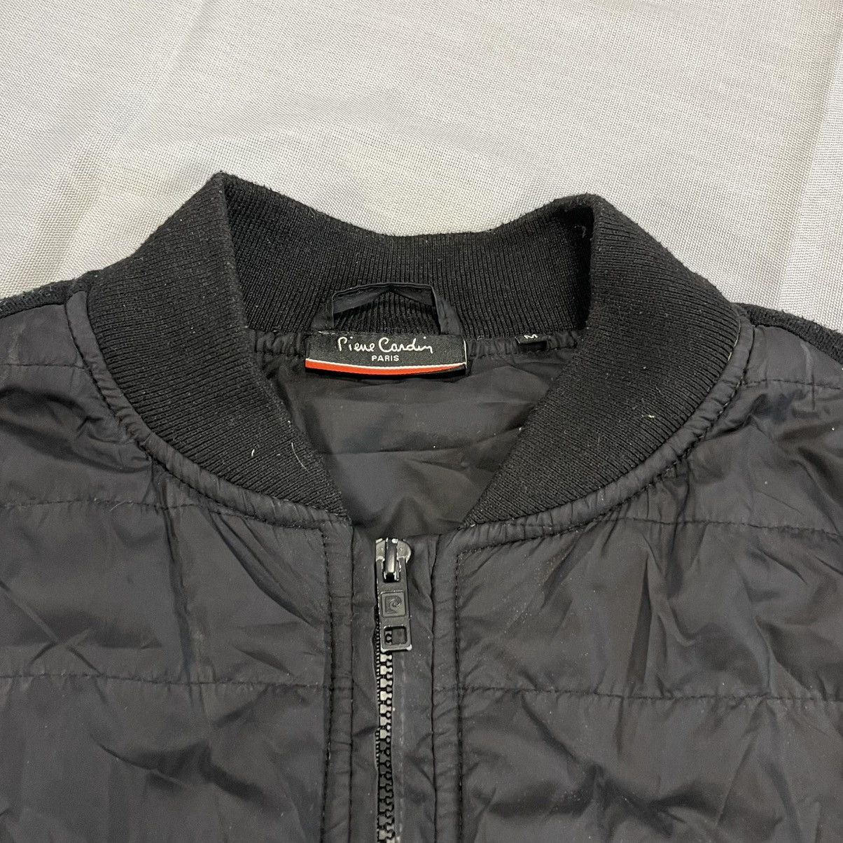 Pierre Cardin Black quilted bomber jacket Pierre Cardin Size US M / EU 48-50 / 2 - 2 Thumbnail