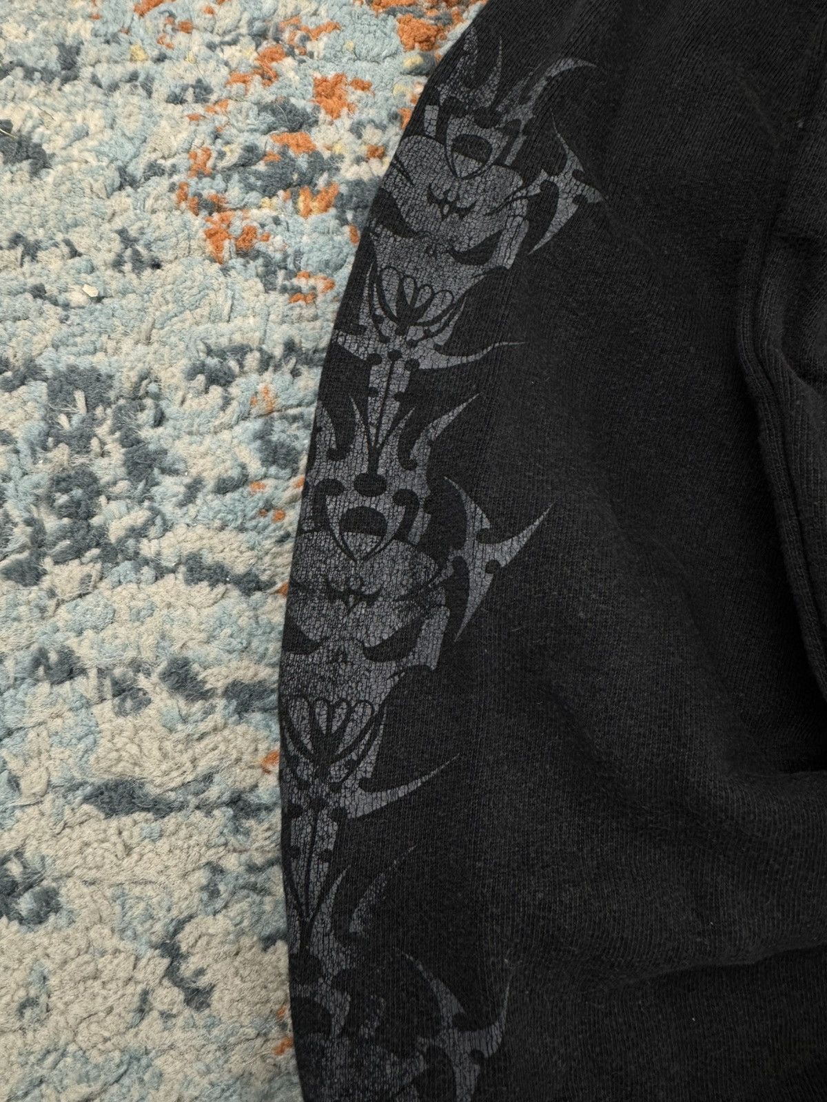 Vintage Vintage Y2K Spiral skull tribal techno rave boxy hoodie 90s Size US XL / EU 56 / 4 - 9 Thumbnail