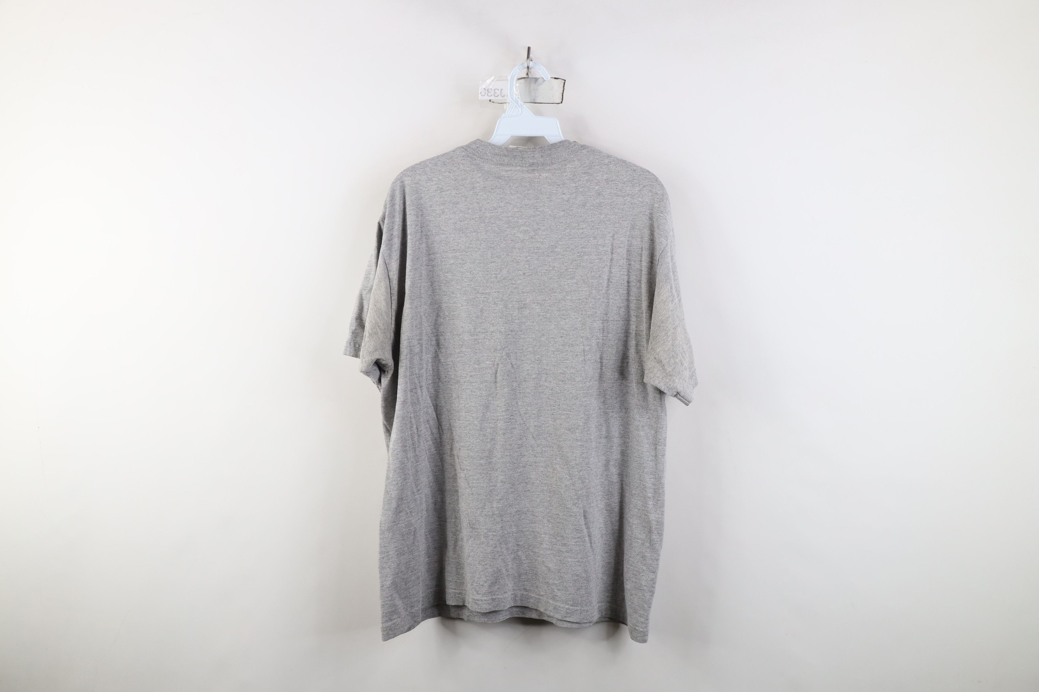 Vintage Vintage 90s University of Michigan Football T-Shirt Gray USA Size US L / EU 52-54 / 3 - 11 Thumbnail