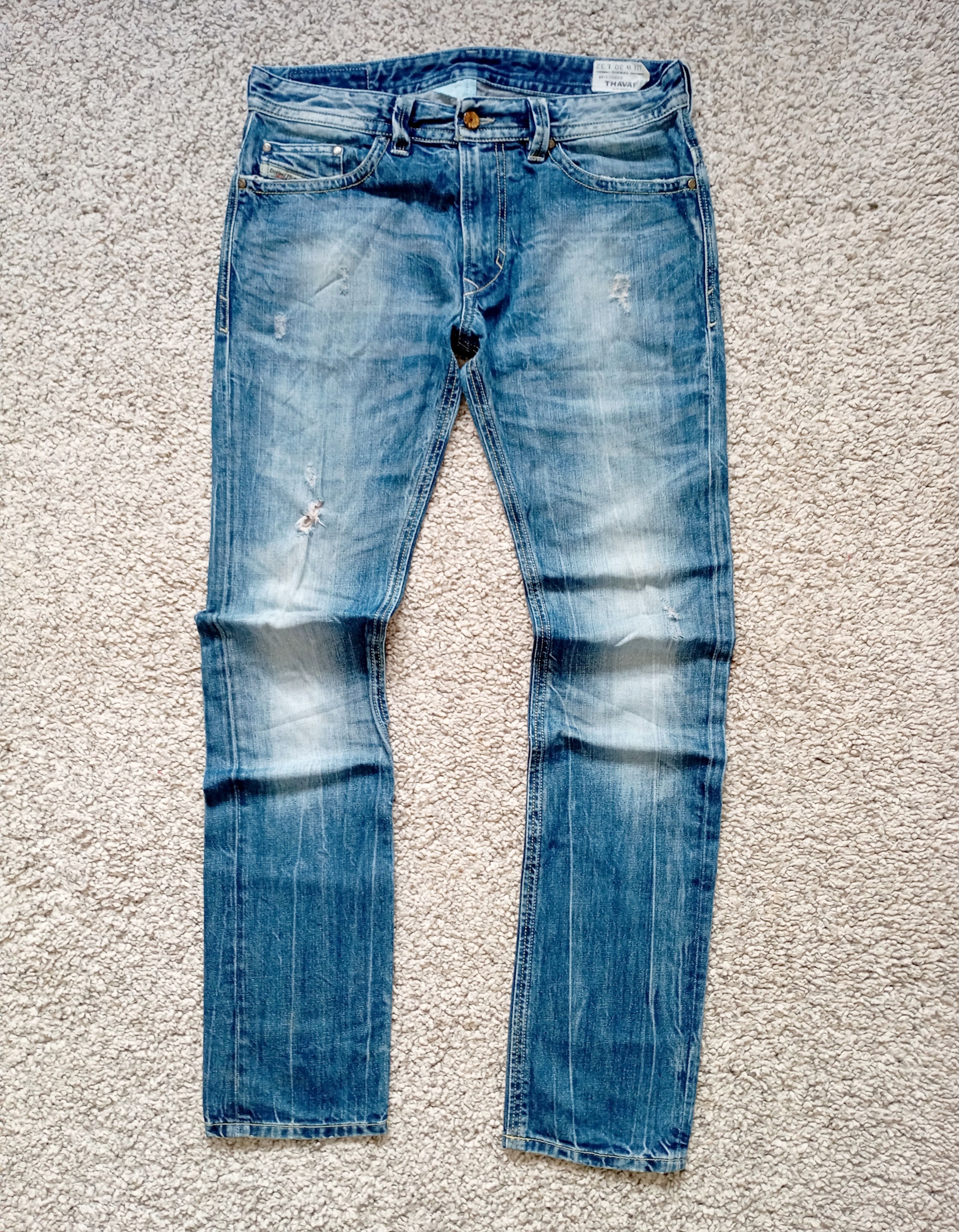 Diesel × Vintage Diesel Thavar Mens Denim Pants Jeans Size US 30 / EU 46 - 1 Thumbnail