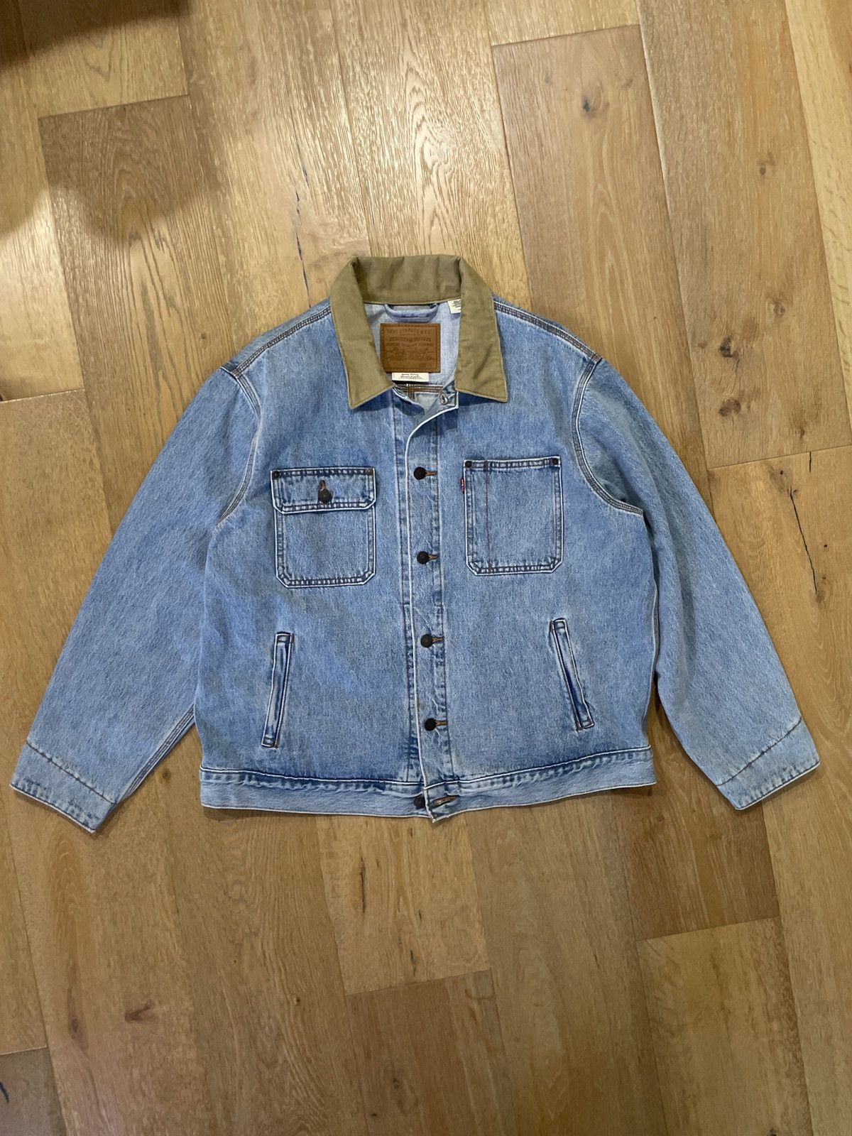 Levi's Denim Workwear Jacket Size US L / EU 52-54 / 3 - 1 Thumbnail