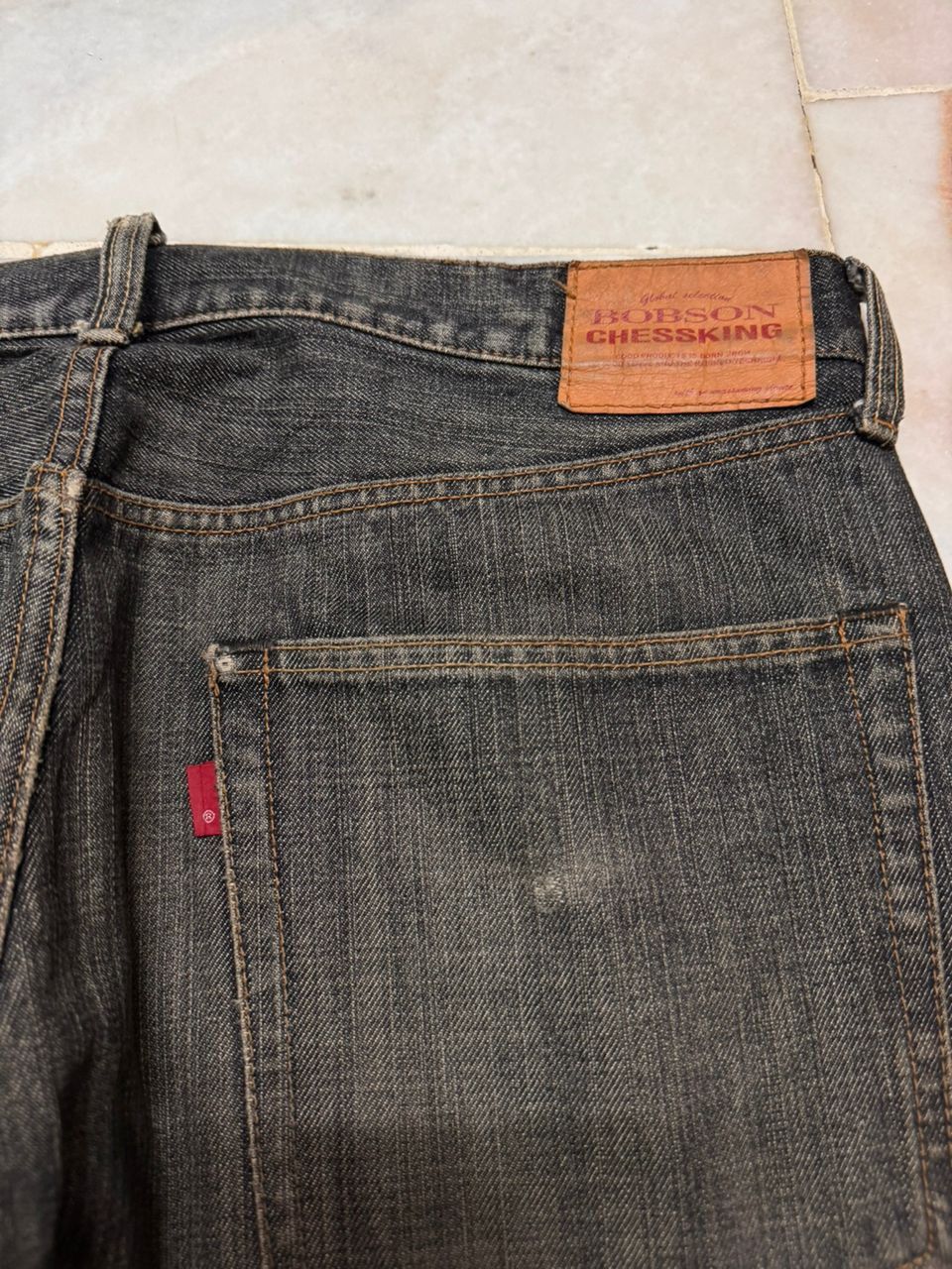 Vintage 💥ARCHIVES💥VINTAGE BOBSON CHESSKING MUDWASH DISTRESSED DENIM Size US 35 - 13 Thumbnail