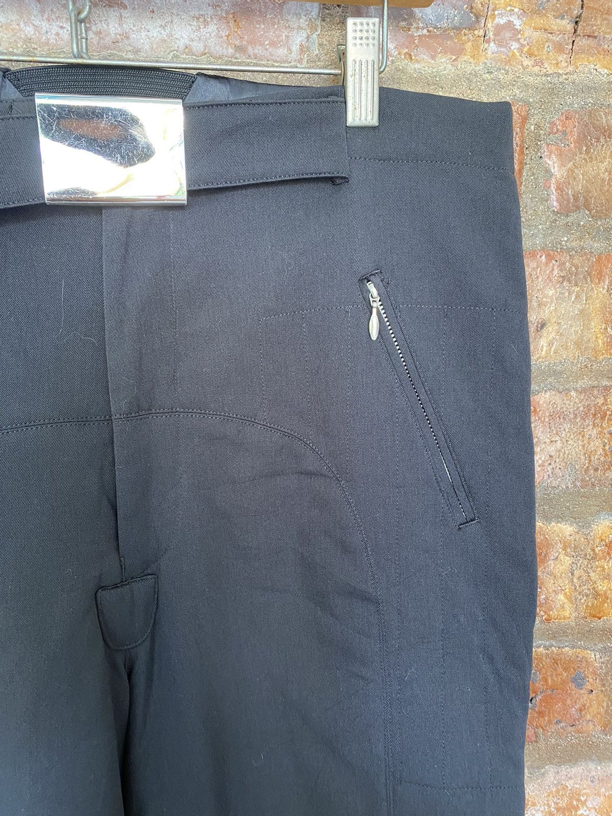 Jean Paul Gaultier AW03 JPG Homme Bondage padded Zipper rider pants Size US 34 / EU 50 - 6 Thumbnail