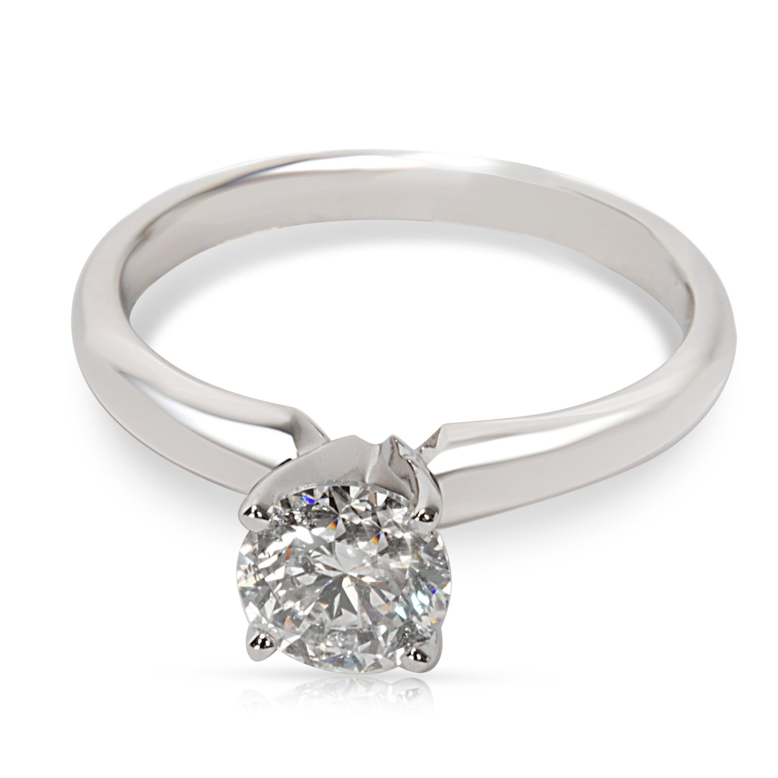 Solitaire Diamond Engagement Ring in 14K White Gold 1.00 CTW
