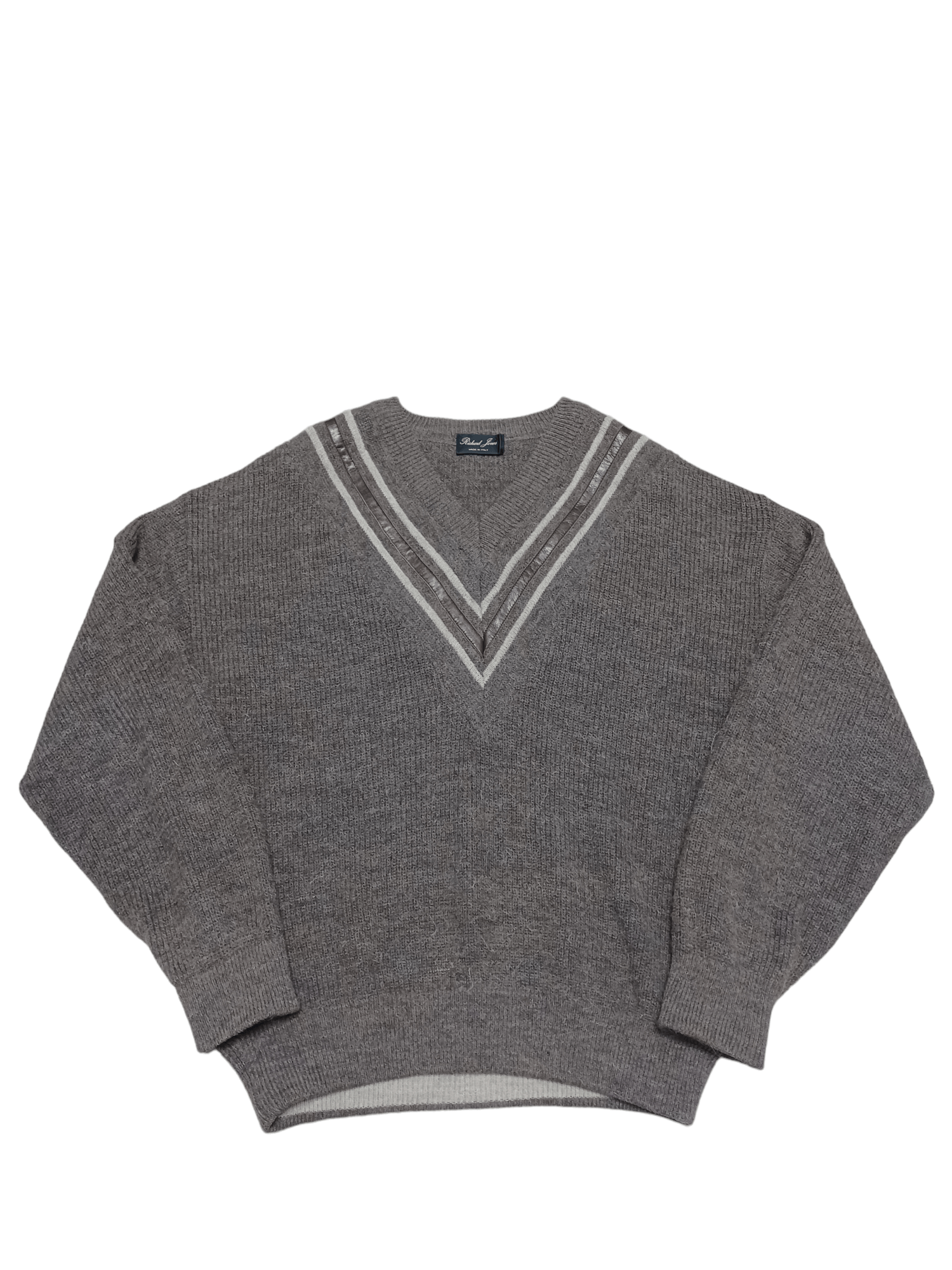 Other VINTAGE 90S V-NECK ALPACCA MADE IN ITALY OLDMONEY SWEATER Size US L / EU 52-54 / 3 - 1 Thumbnail