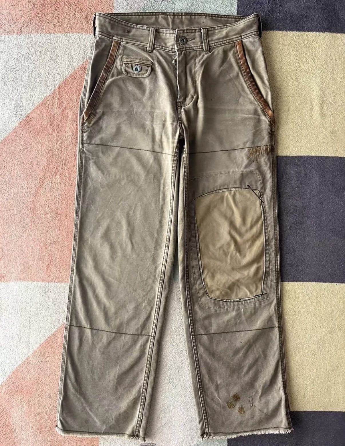 Polo Ralph Lauren Beige Casual Pants with Patch Pockets Size US 30 / EU 46 - 1 Thumbnail