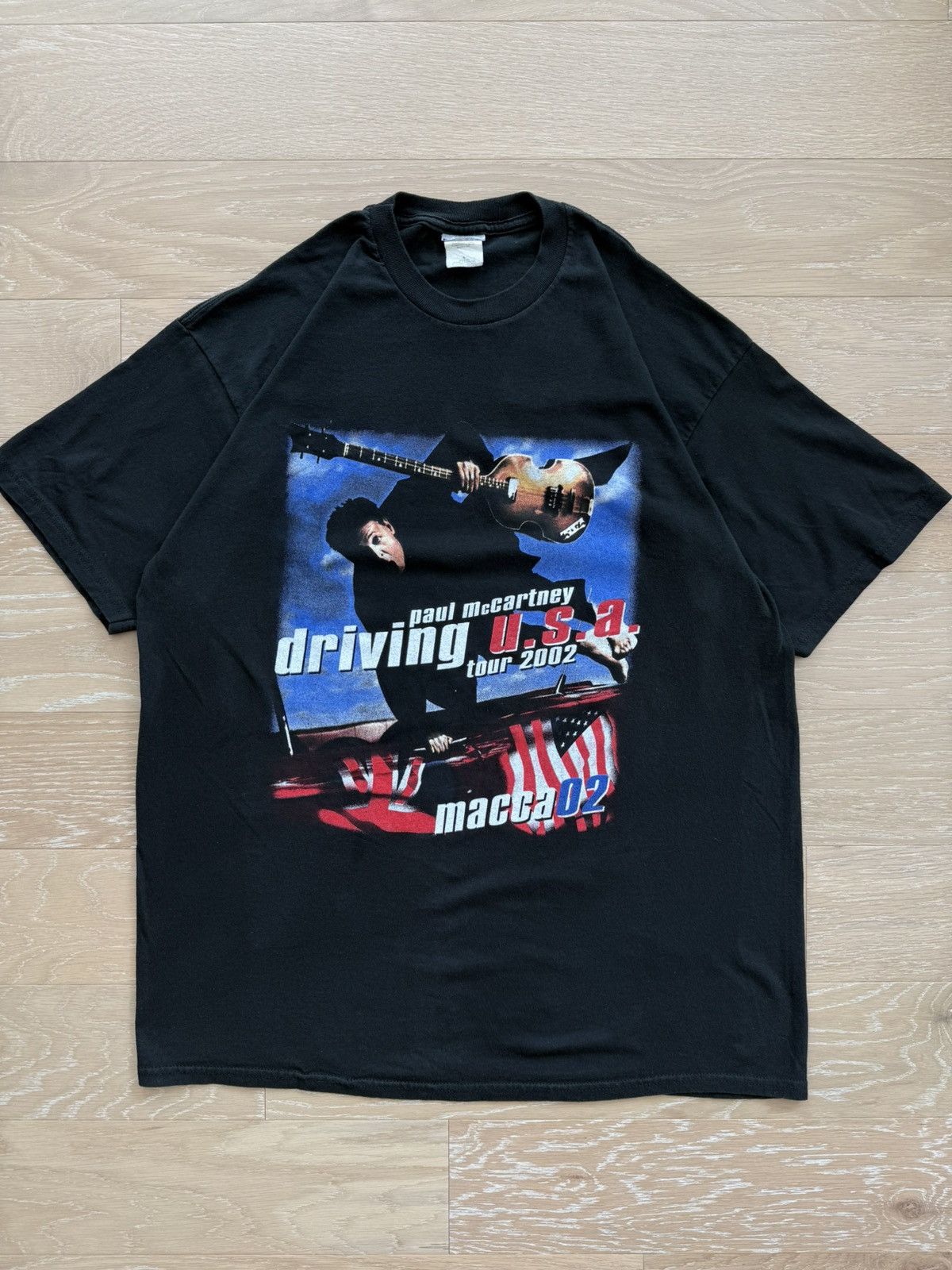 Jerzees Vintage 02 Paul McCartney Driving USA Tour Shirt Size US XL / EU 56 / 4 - 2 Thumbnail