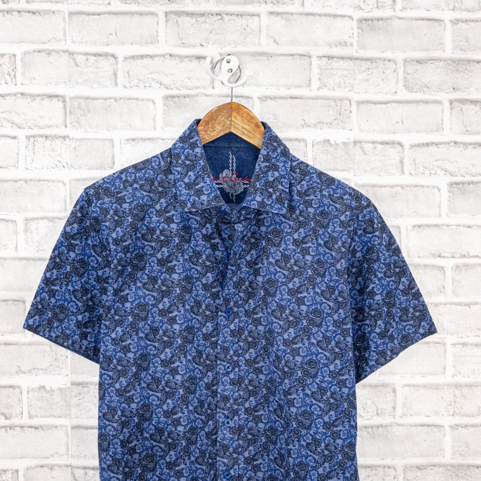 Robert Graham Robert Graham Short Sleeve Button down Shirt in Blue Floral Size US S / EU 44-46 / 1 - 4 Thumbnail