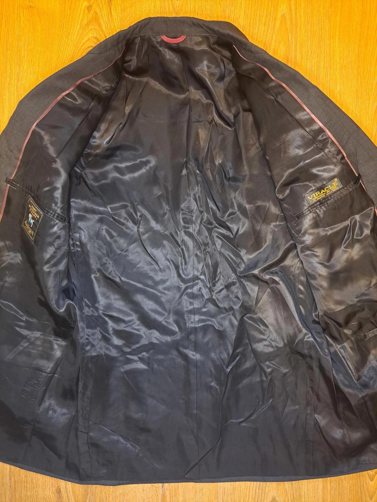 Hart Schaffner Marx Hart Schaffner Marx Double Breasted Suit Jacket 40L Gray Size 40L - 5 Thumbnail