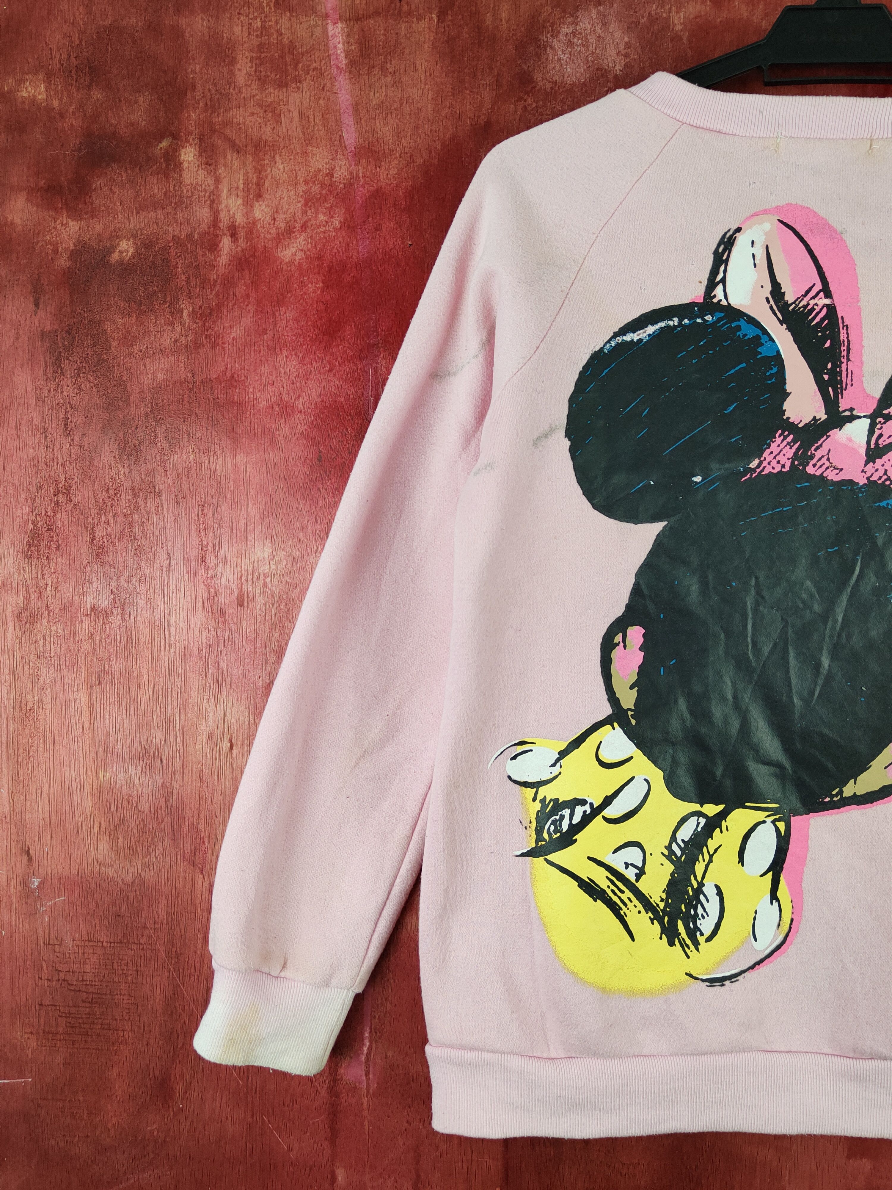 Japanese Brand × Vintage Wenhui Fashion Pink bootleg Minnie Mouse Sweatshirts #S2120 Size M / US 6-8 / IT 42-44 - 10 Thumbnail