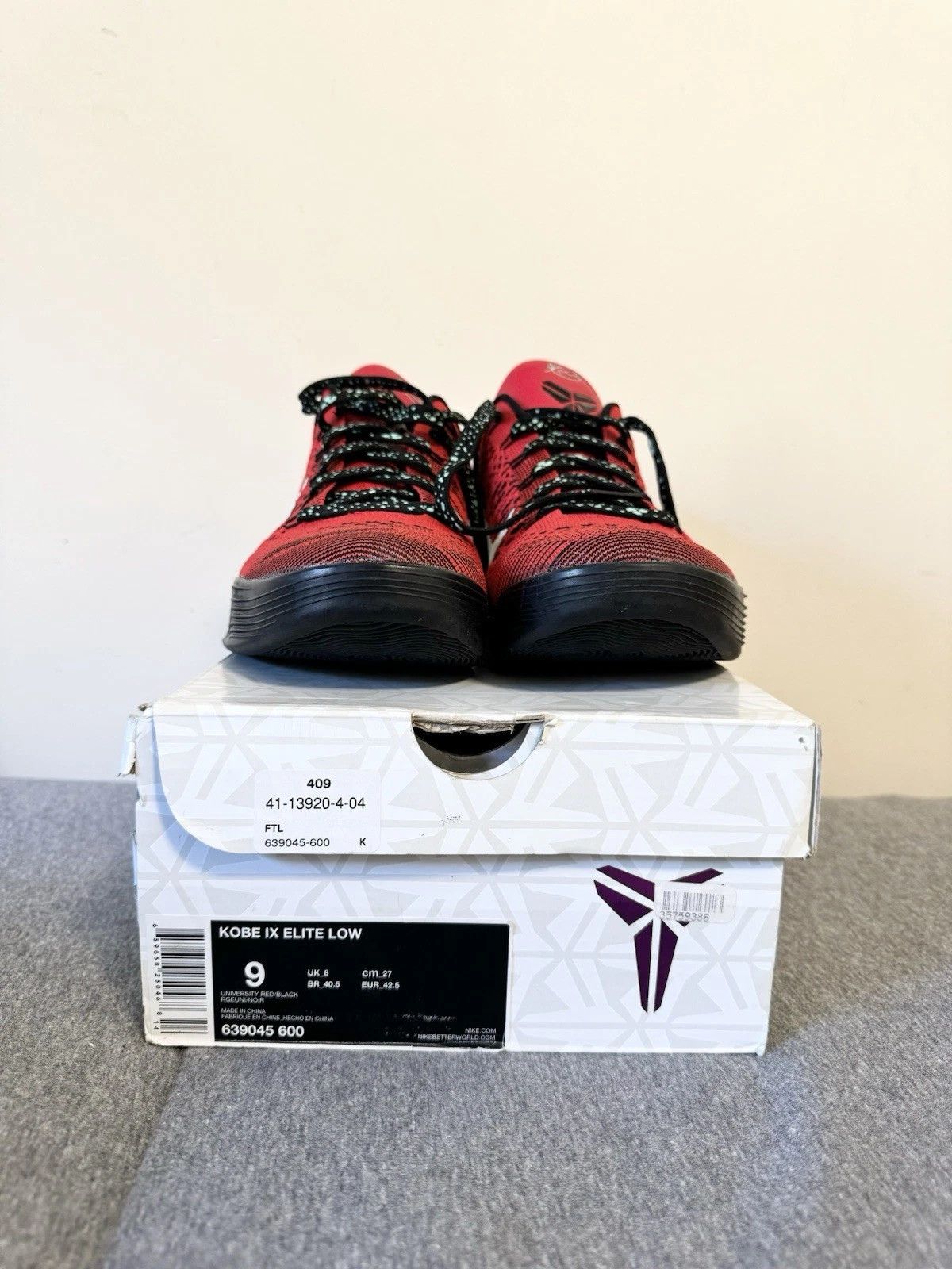 Nike Nike Kobe 9 Low University Red Size US 9 / EU 42 - 6 Thumbnail