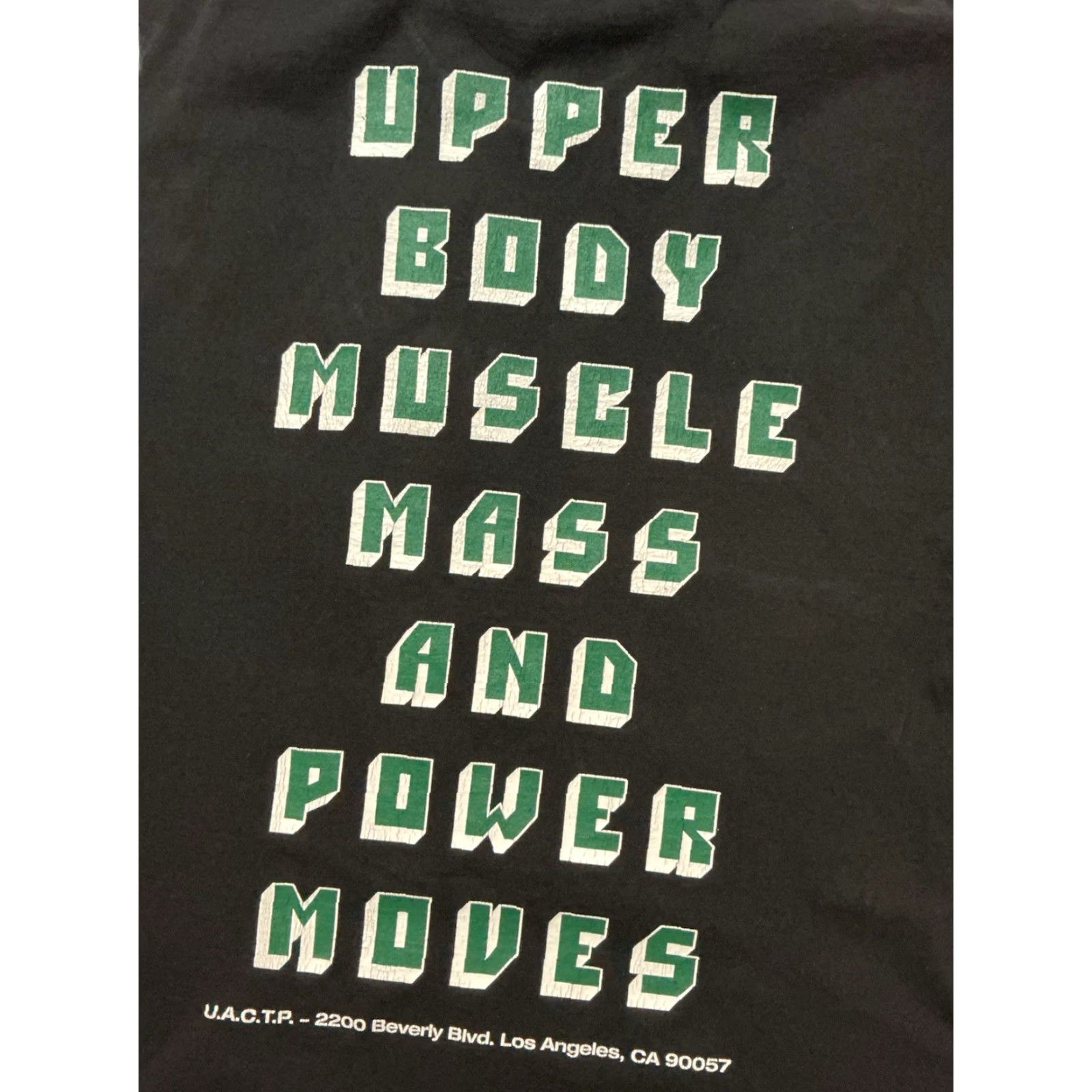 Undefeated VINTAGE Undefeated UACTP Fit Upper Body Muscle Mass & Power Moves Cutoff Tank Top Shirt T-Shirt L Black Mens Size US L / EU 52-54 / 3 - 4 Thumbnail