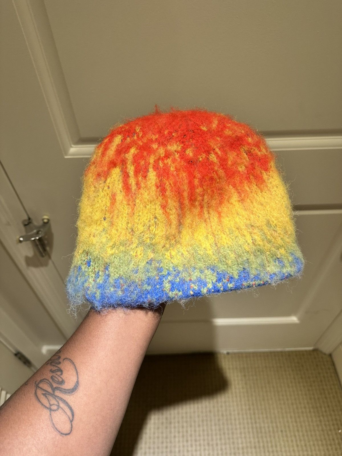 HMDD HMDD Rainbow Mohair Beanie Size ONE SIZE - 1 Thumbnail