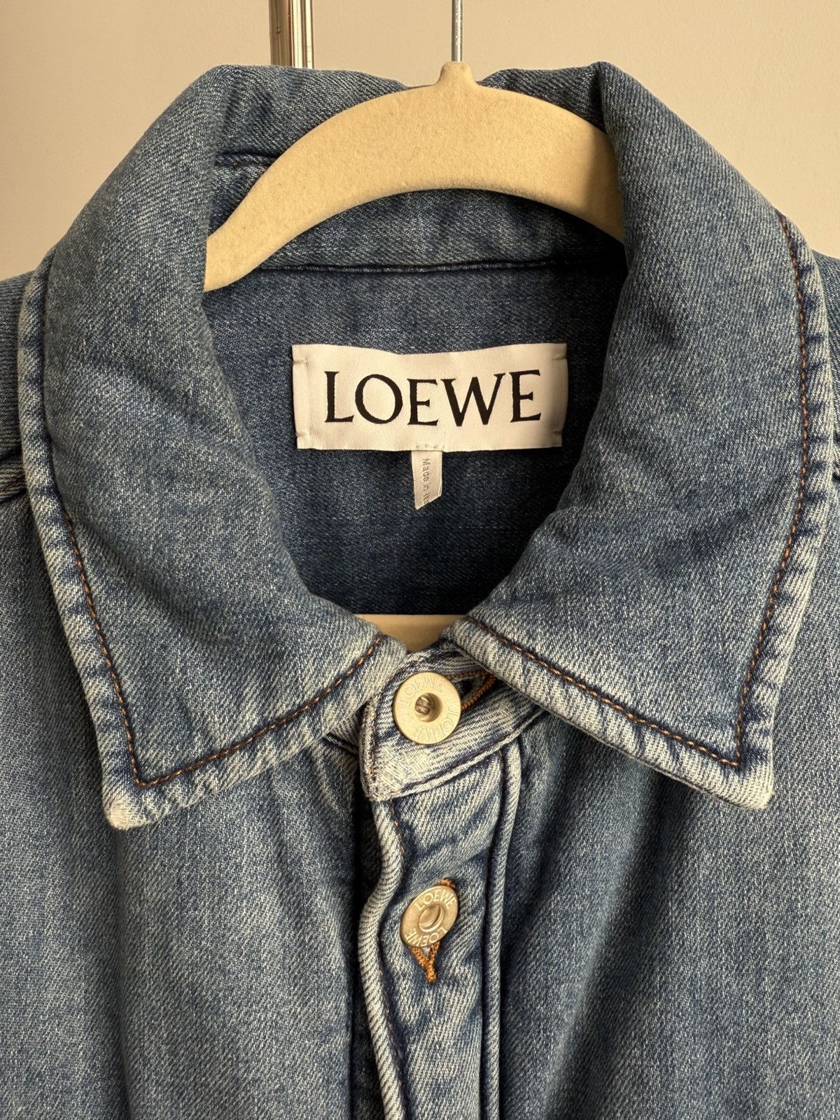 Loewe Loewe Denim Padded Oversized Shirt Jacket 48 Size US M / EU 48-50 / 2 - 3 Thumbnail