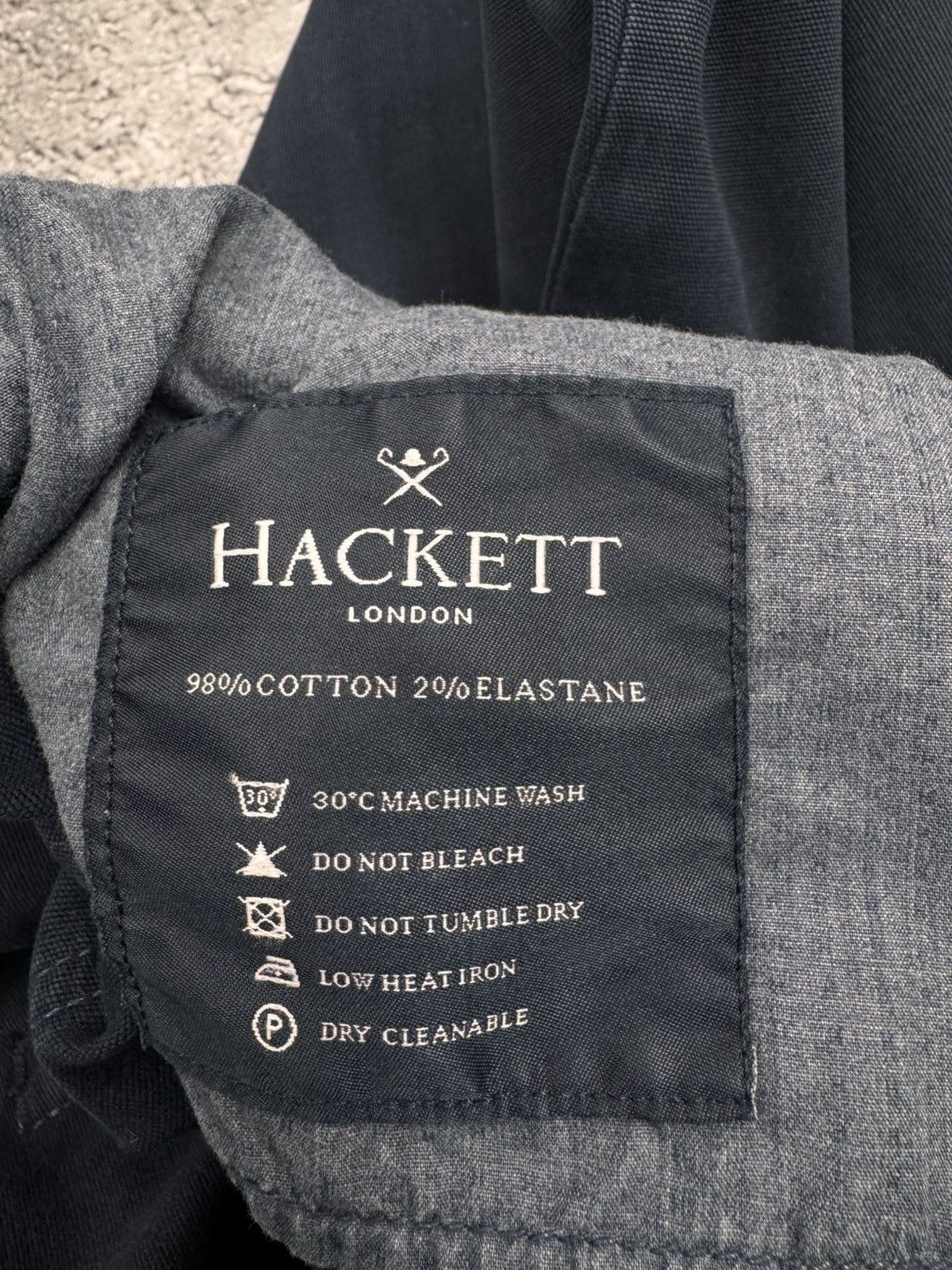 Hackett Hackett London Men Cotton Elastane Jeans Dark Blue Size 32R Size US 32 / EU 48 - 10 Thumbnail
