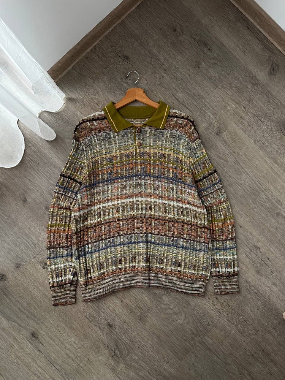 Japanese Brand × Vintage Vintage Botto Beige Cosby Botto Knit Sweater Size US M / EU 48-50 / 2 - 3 Thumbnail