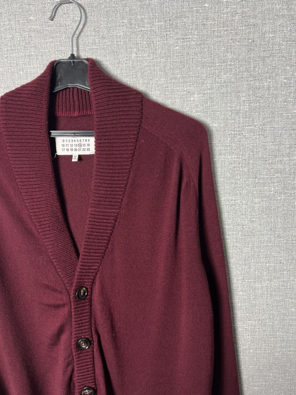 Maison Margiela Maison Margiela Shawl Collar Wool Button Cardigan Sweater Size US M / EU 48-50 / 2 - 4 Thumbnail