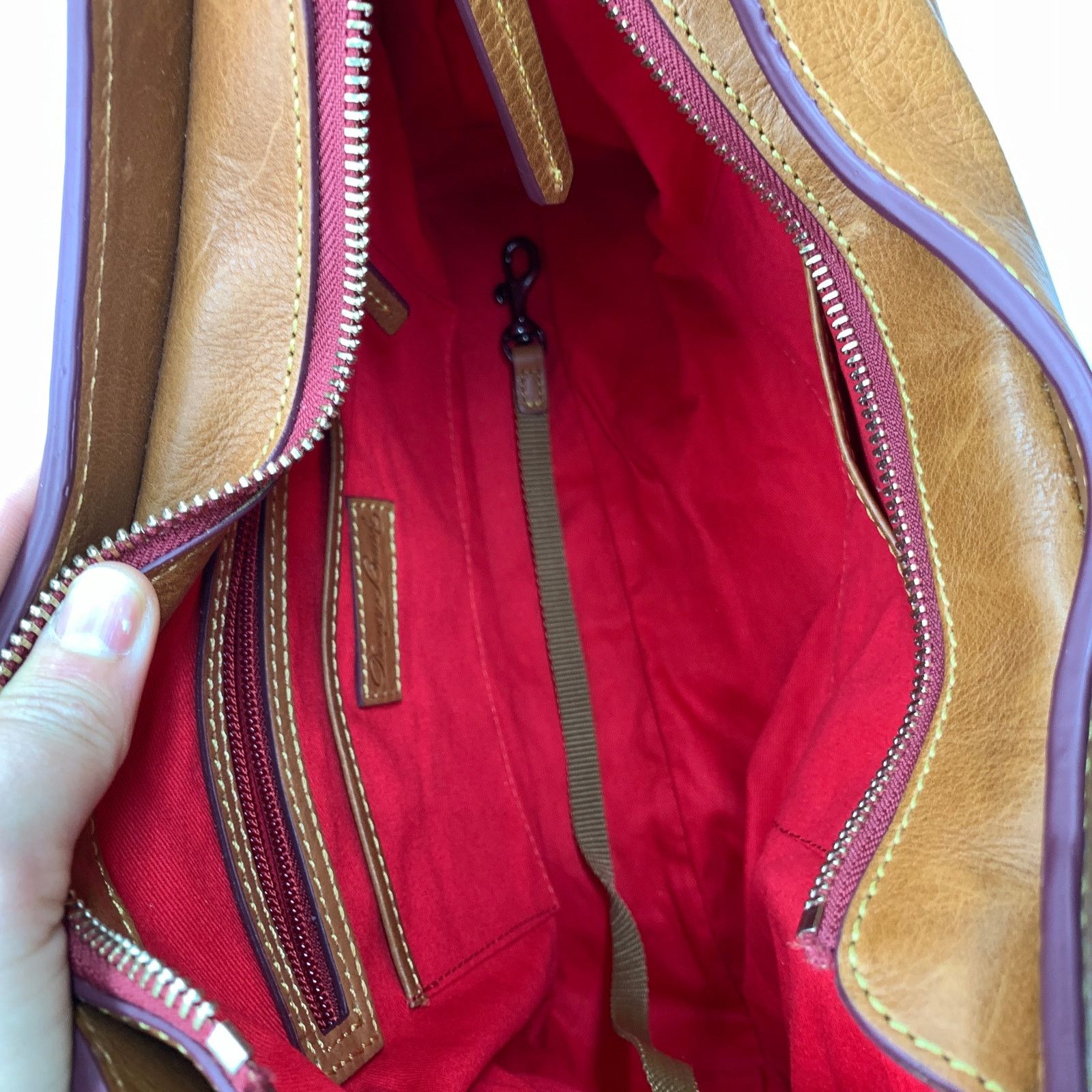 Dooney & Bourke Dooney & Bourke Hobo Shoulder Bag Florentine Leather Size ONE SIZE - 3 Thumbnail