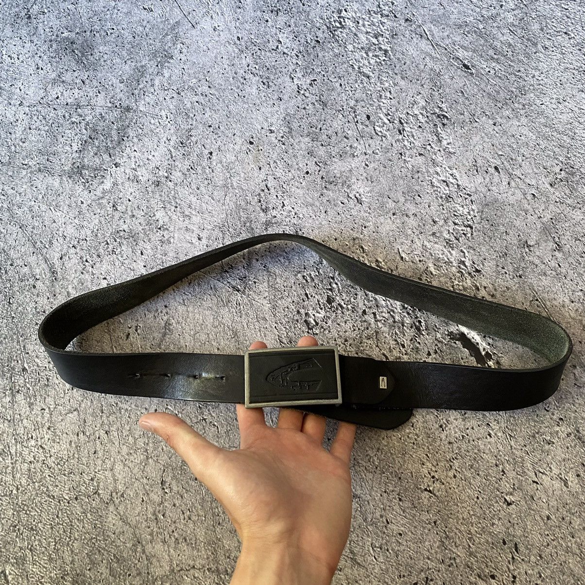 Japanese Brand Vintage leather belt Big Buckle Size ONE SIZE - 3 Thumbnail